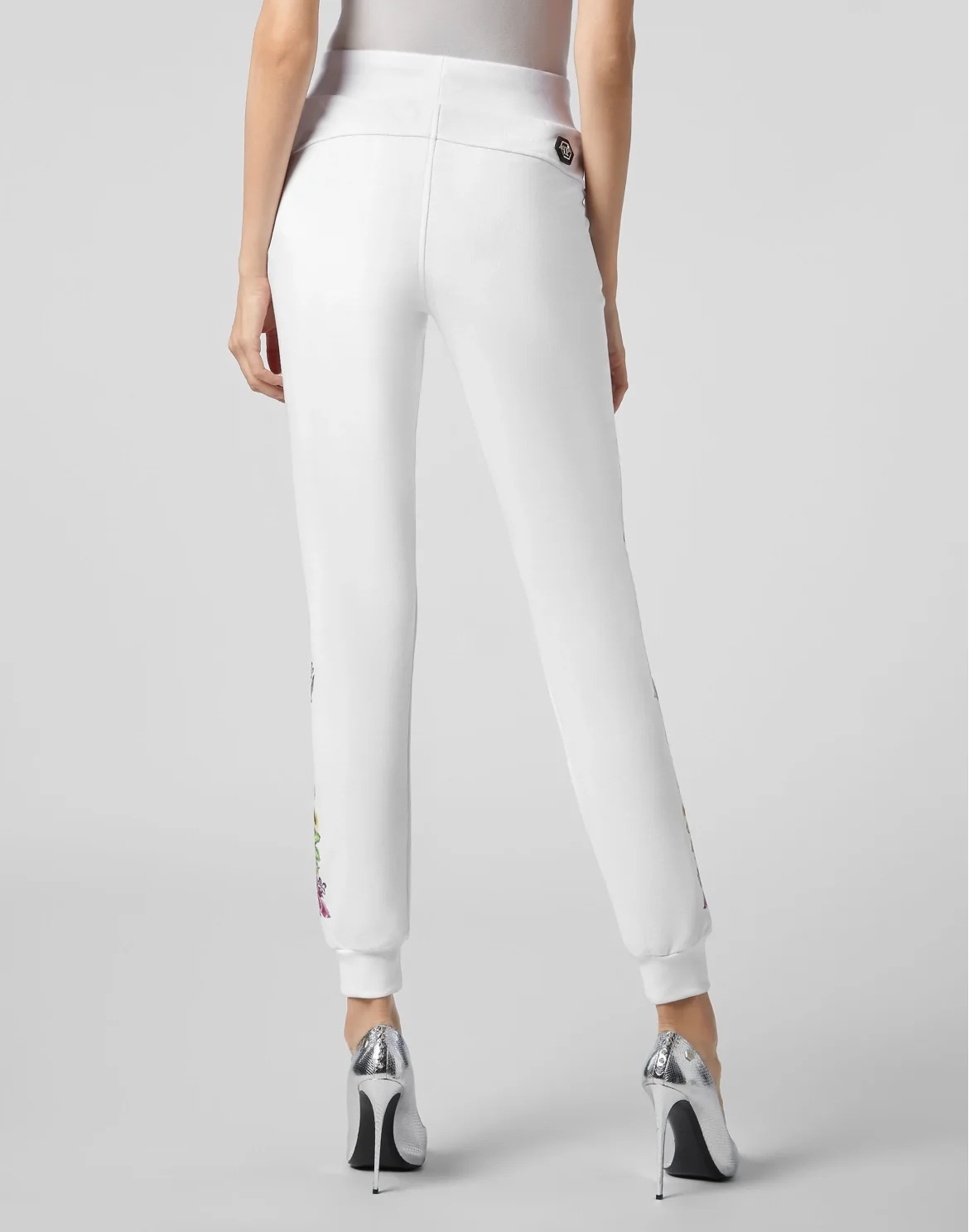 Jogging Trousers Flowers, цвет: Белый