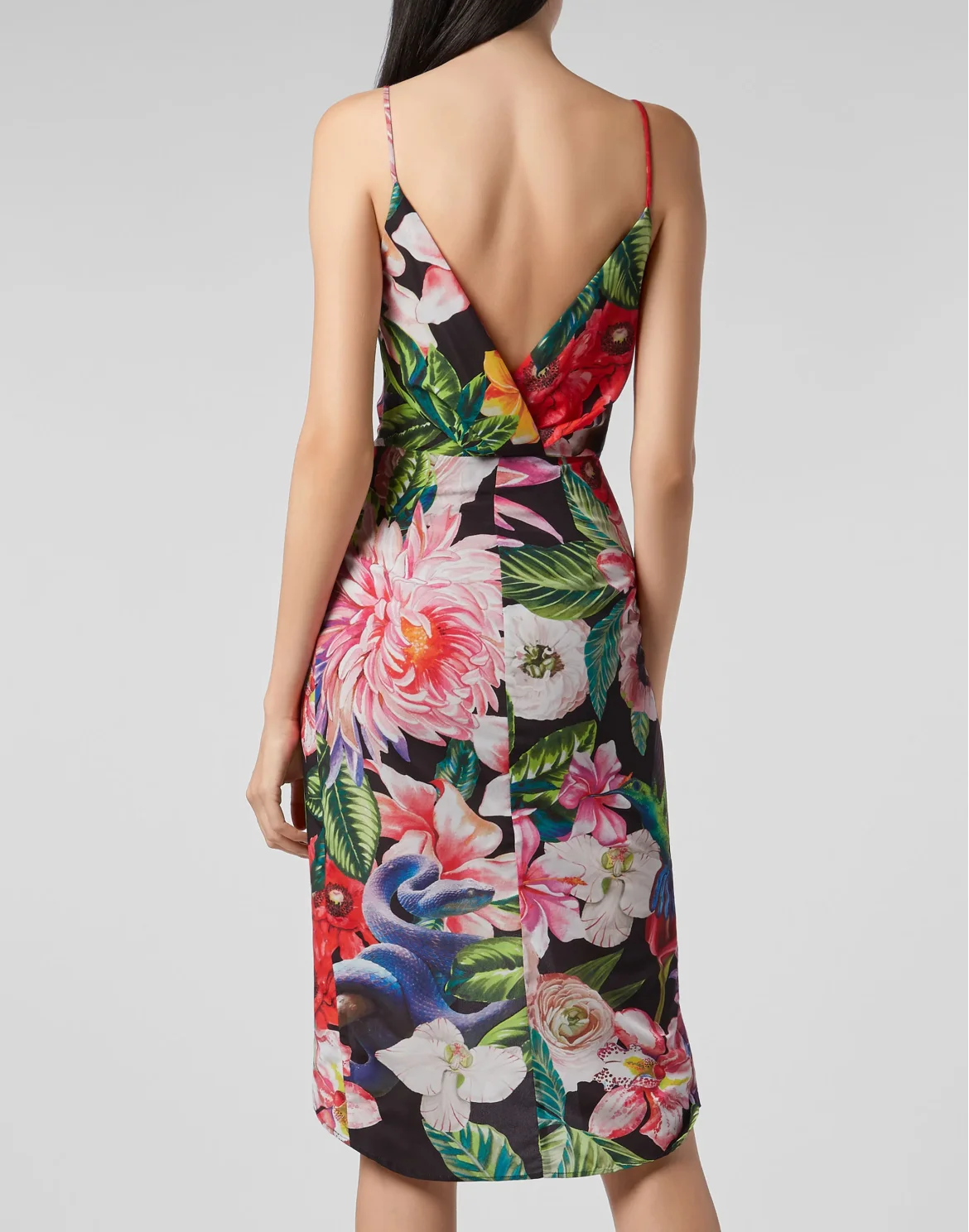 Short Dress Flowers, цвет: Черный