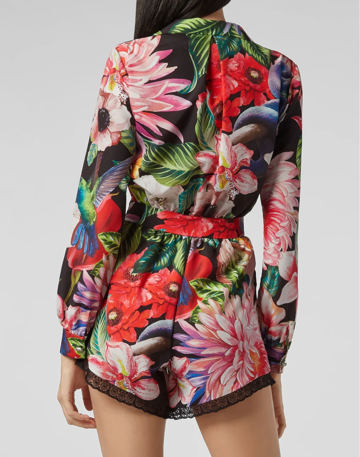 Jumpsuit Flowers, цвет: Черный