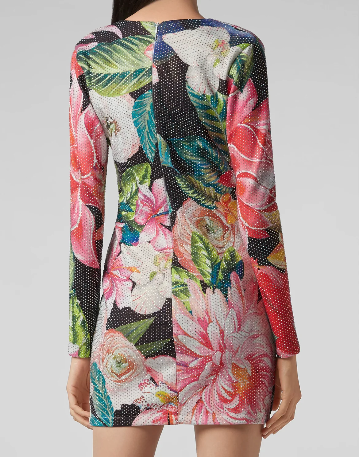 Short Dress Flowers, цвет: Черный