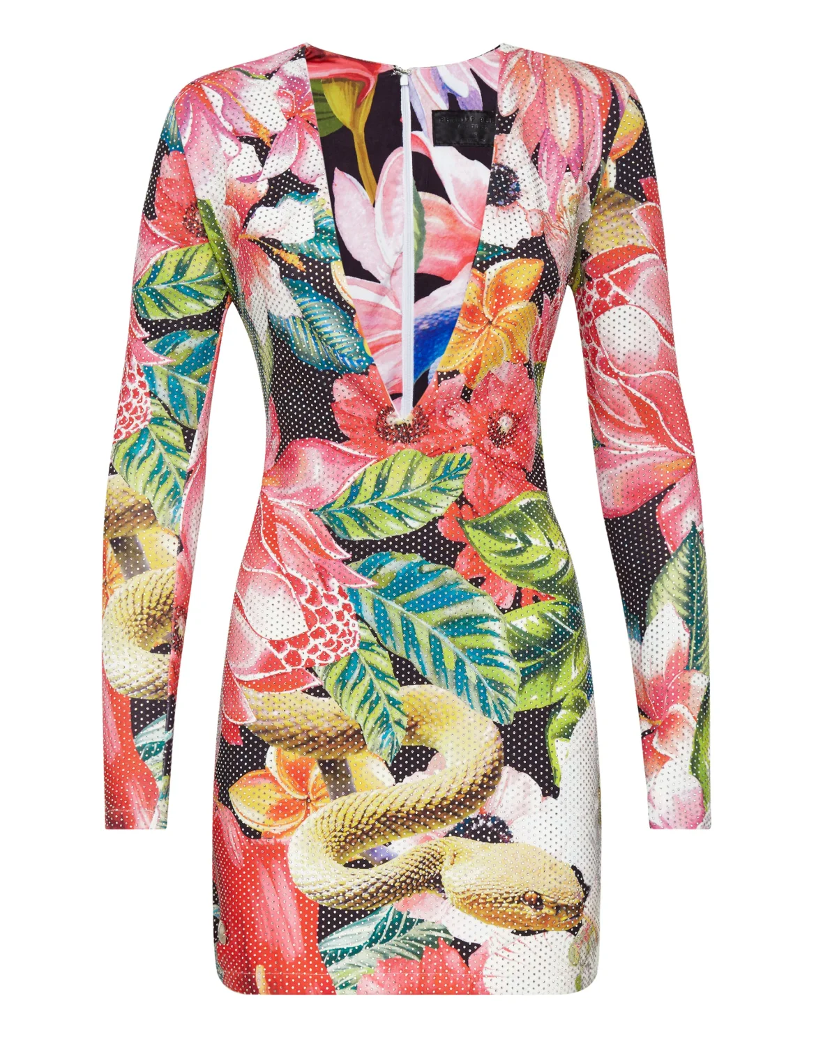 Short Dress Flowers, цвет: Черный