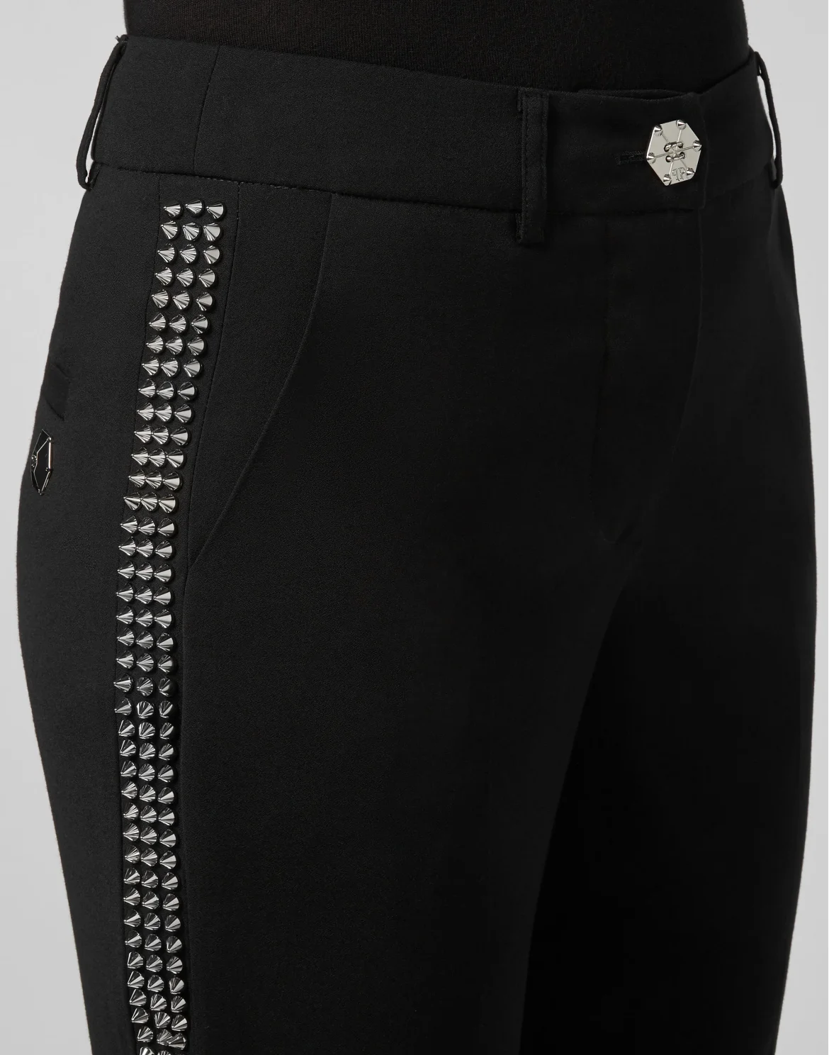 Trousers Tailored Fit Studs, цвет: Черный