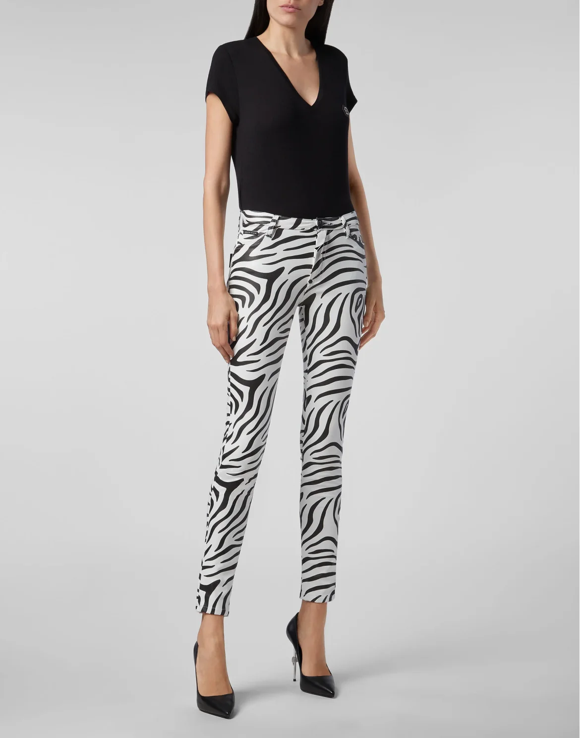High Waist Jegging Zebra, цвет: Черный