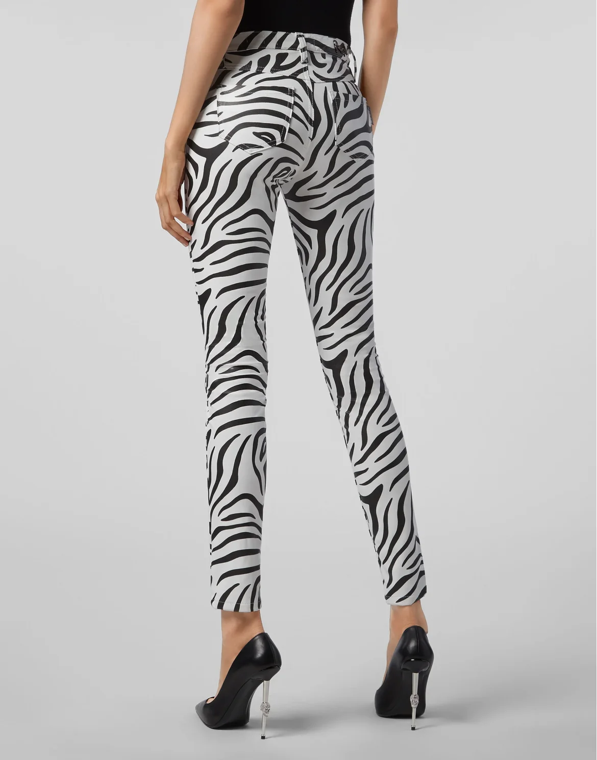 High Waist Jegging Zebra, цвет: Черный