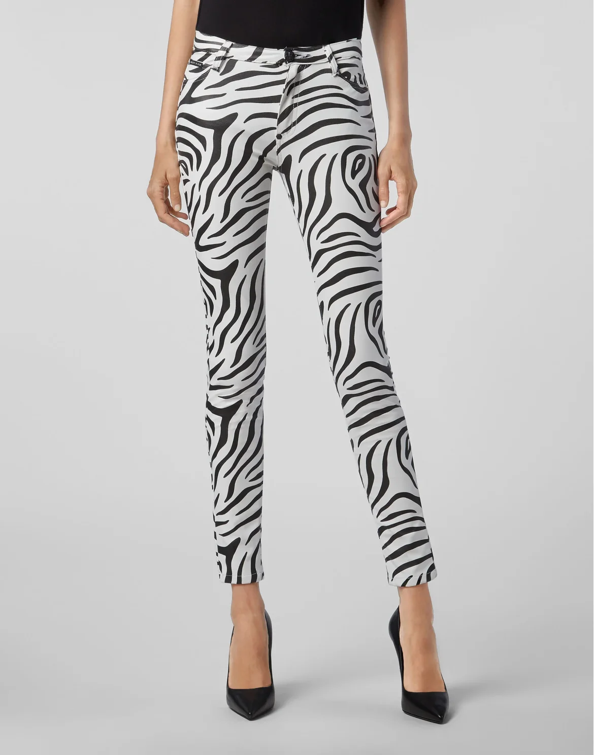 High Waist Jegging Zebra, цвет: Черный