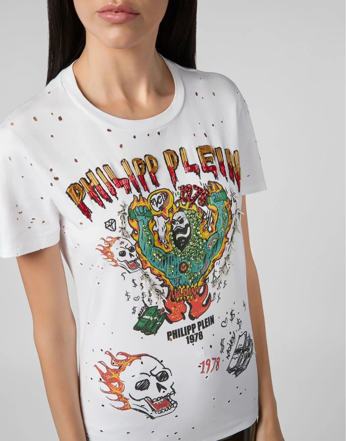 T-shirt Round Neck SS Graffiti, цвет: Белый