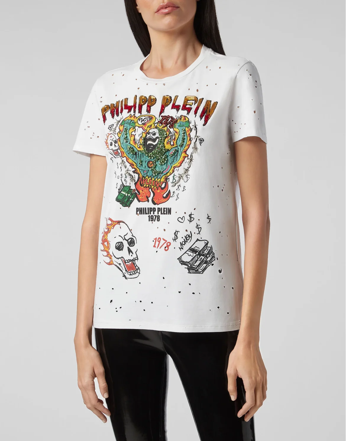 T-shirt Round Neck SS Graffiti, цвет: Белый