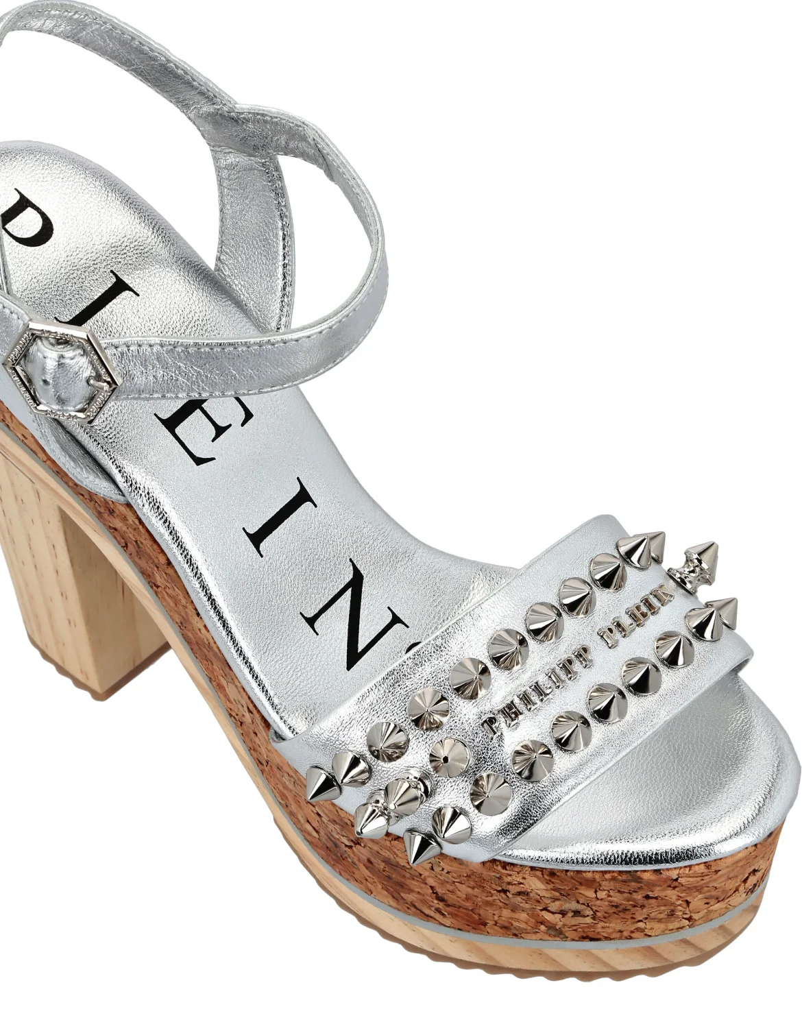 Sandals High Heels Studs, цвет: Серебристый