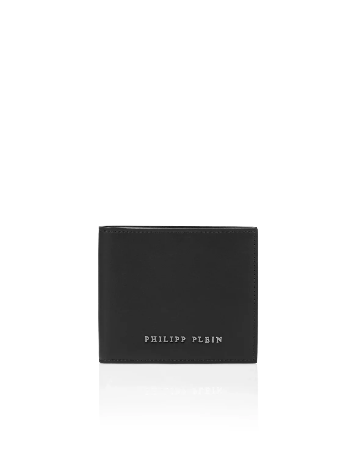 Nylon French wallet Iconic Plein, цвет: Черный