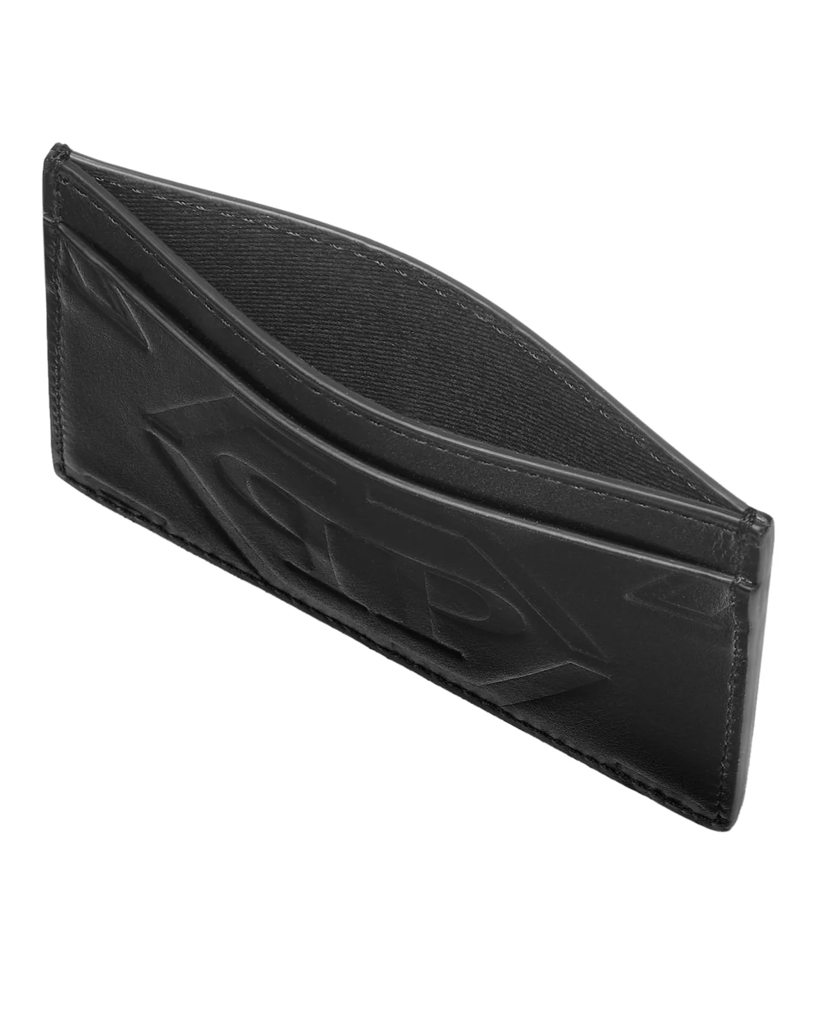 Leather Credit Cards Holder Monogram, цвет: Черный