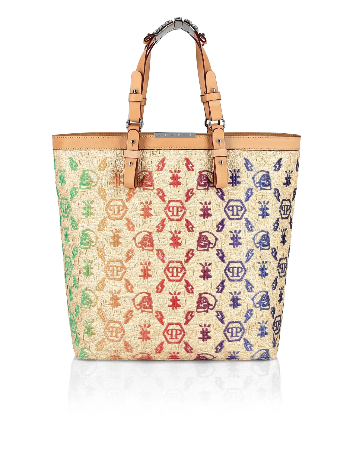Handle bag Embroidery Monogram, цвет: Бежевый