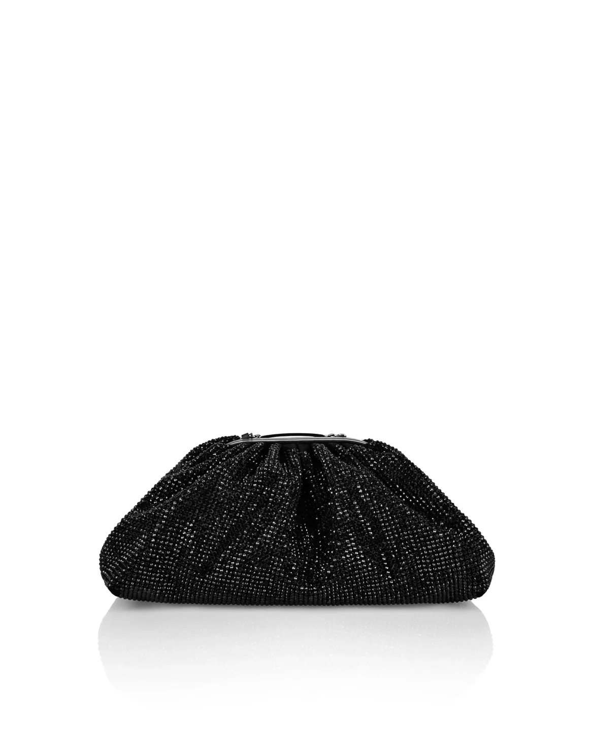 Suede Mini Pillow bag Crystal, цвет: Черный