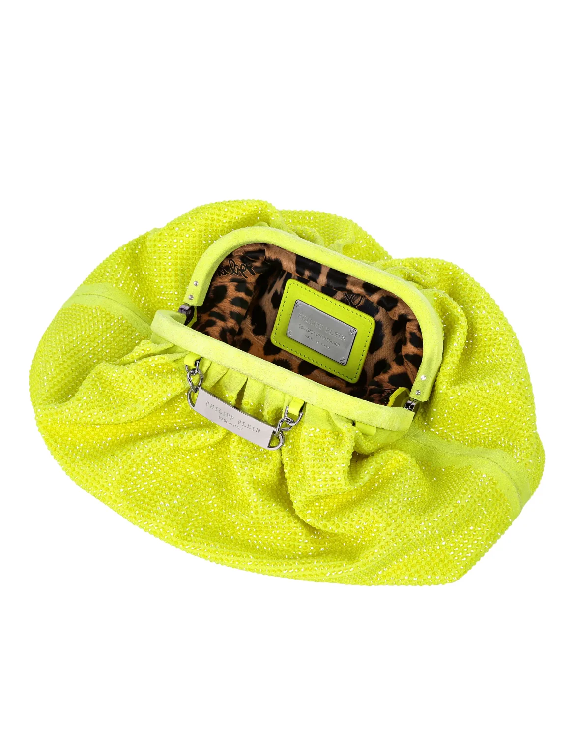 Suede Mini Pillow bag Crystal, цвет: Желтый