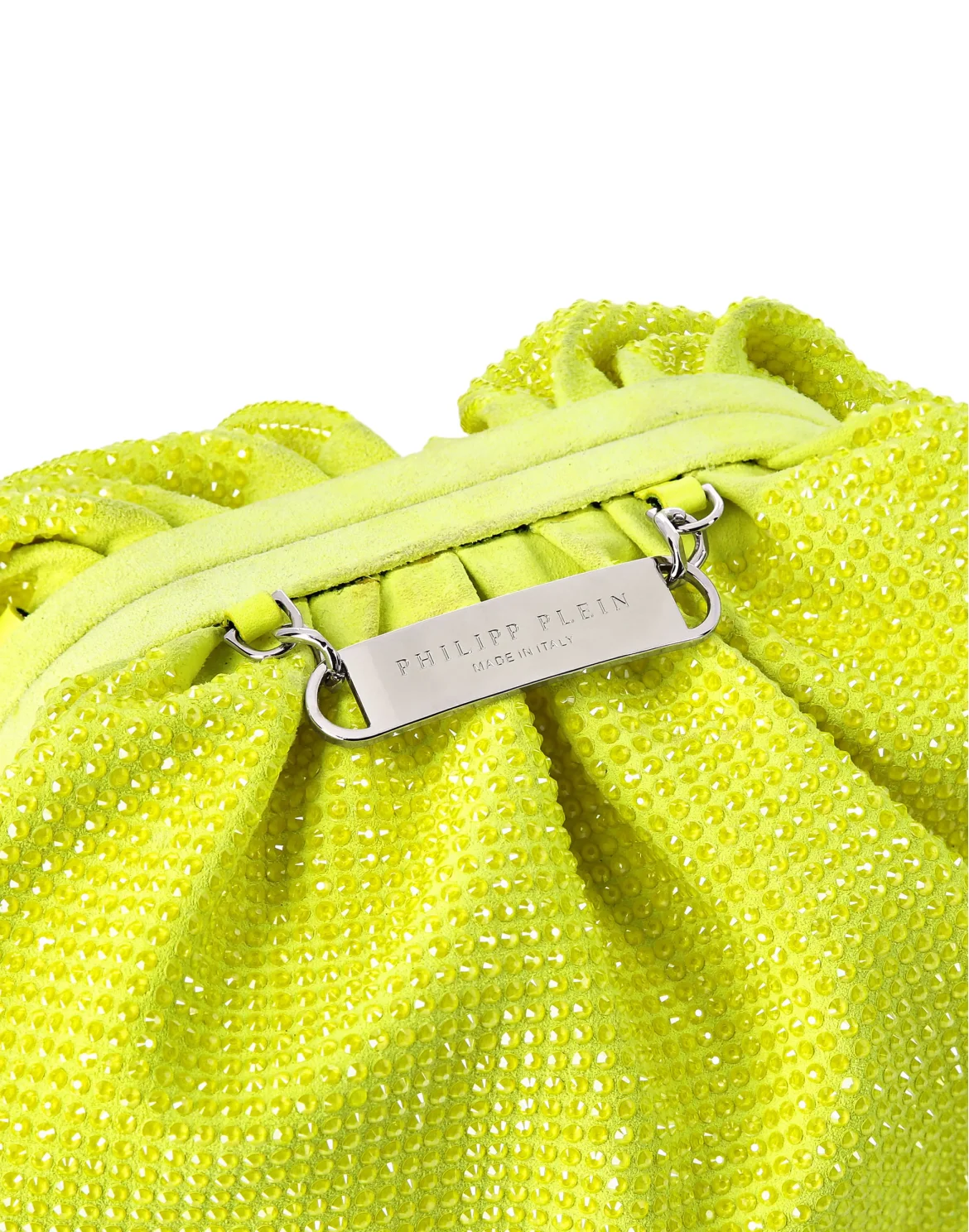 Suede Mini Pillow bag Crystal, цвет: Желтый