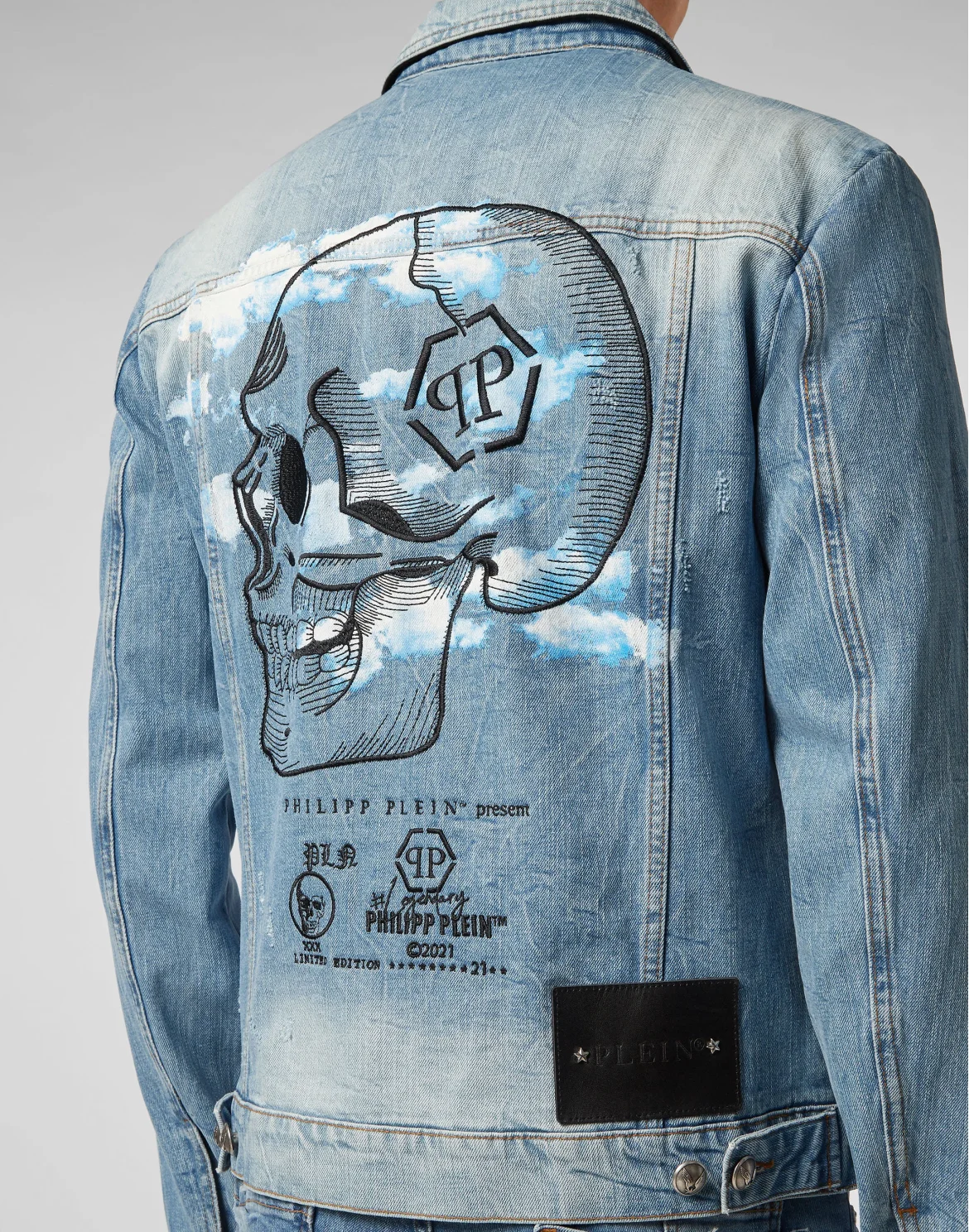 Denim Jacket Clouds, цвет: Голубой
