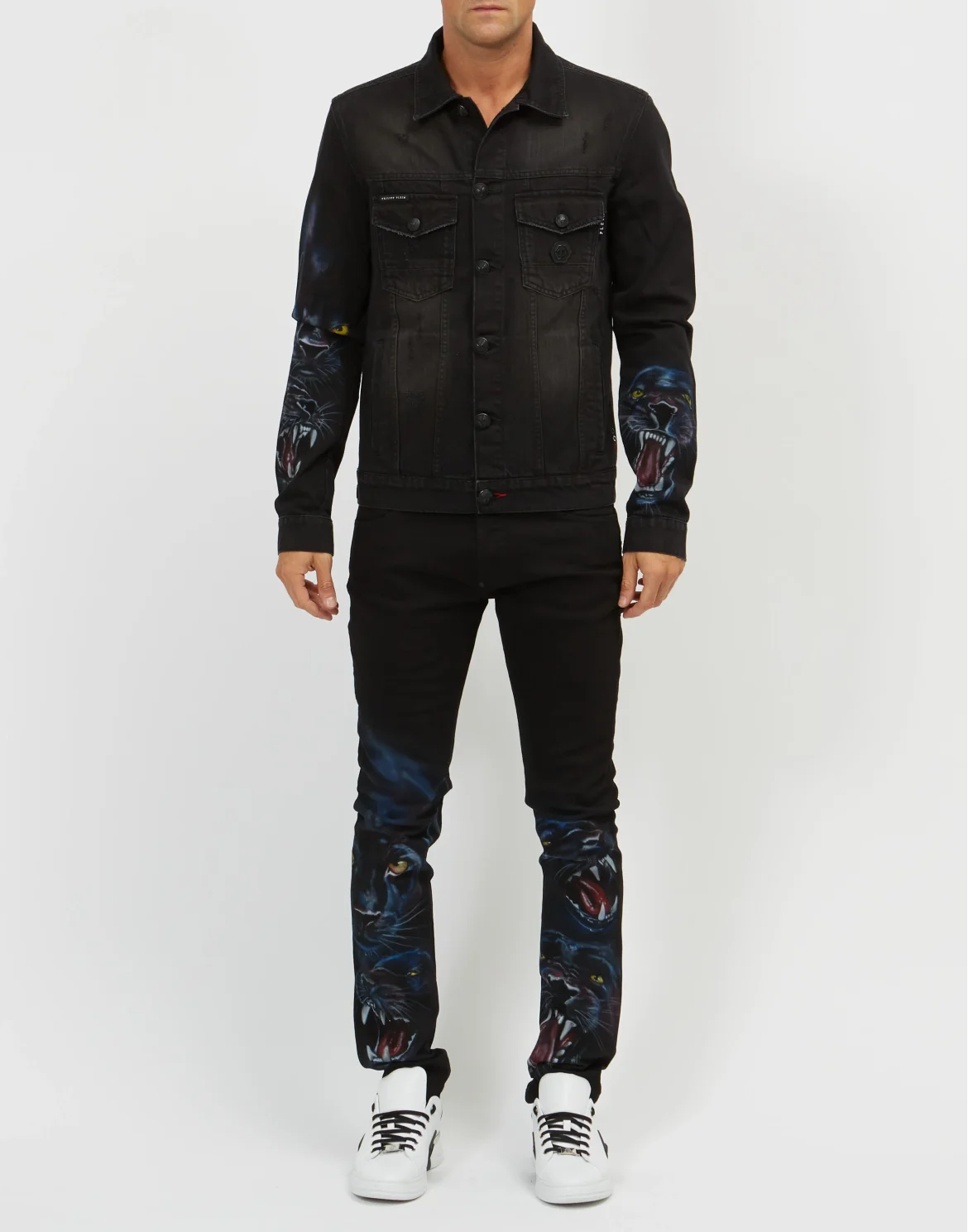 Denim Jacket Panther, цвет: Черный