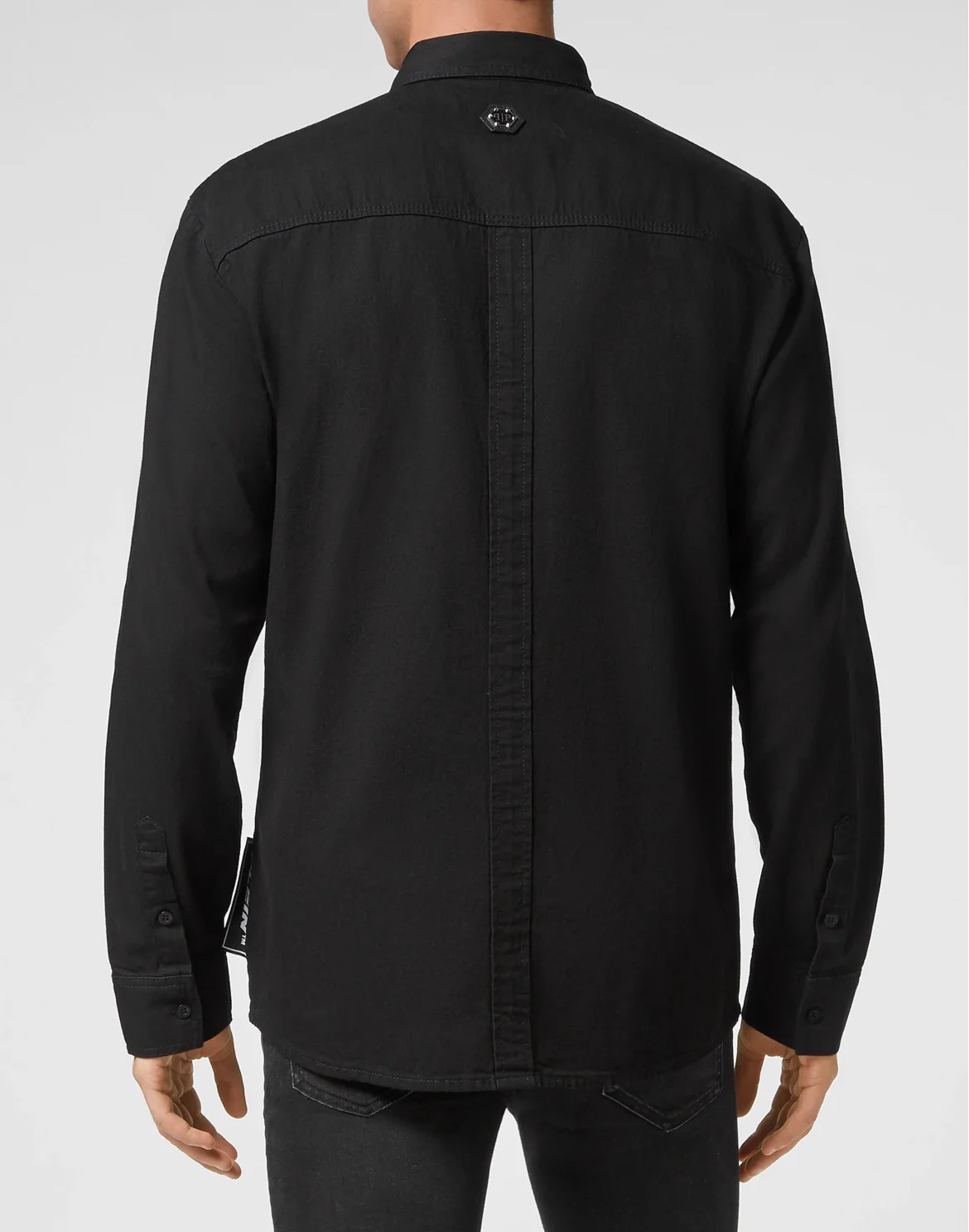 Denim Shirt Ls, цвет: Черный