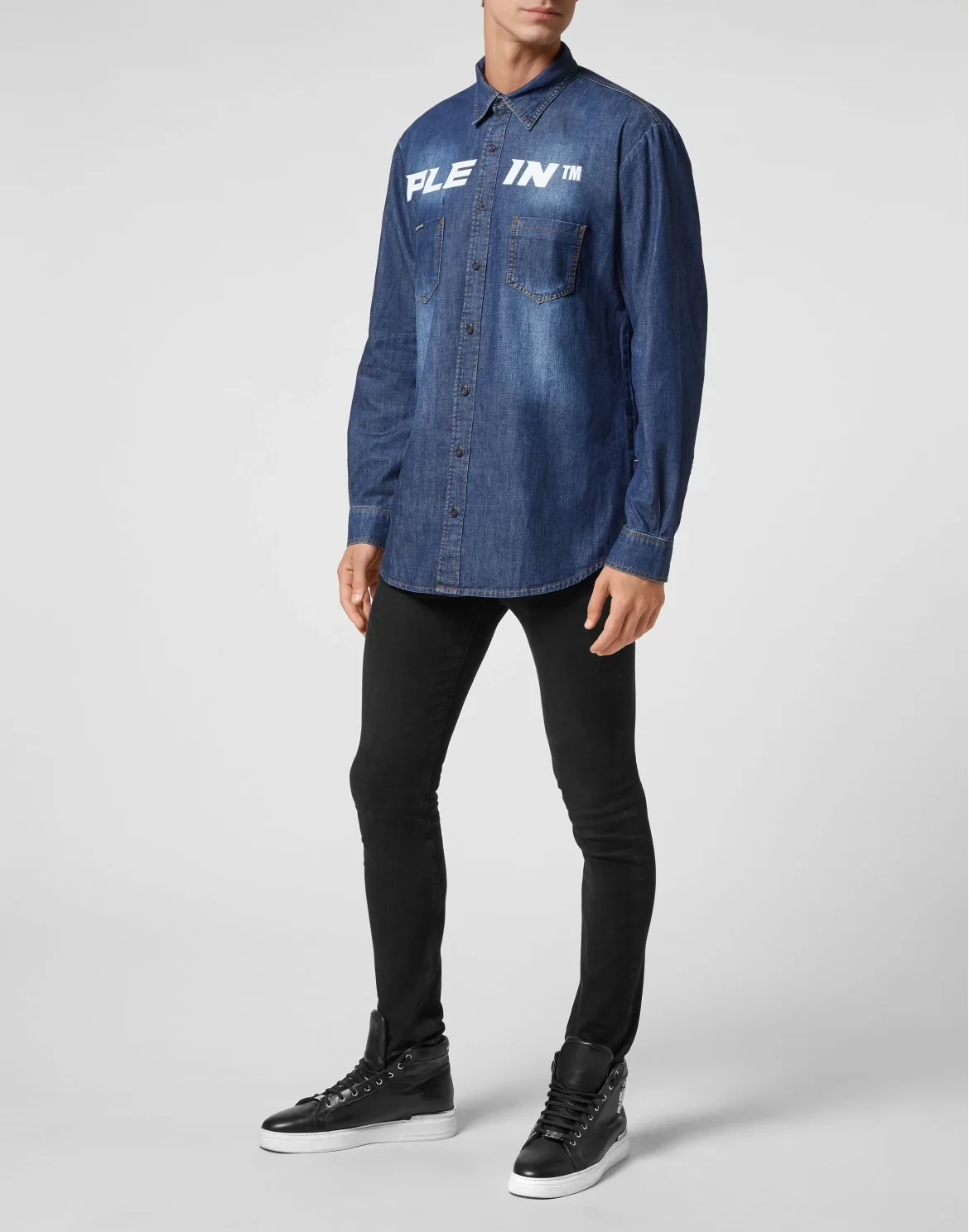 Denim Shirt Ls, цвет: Синий