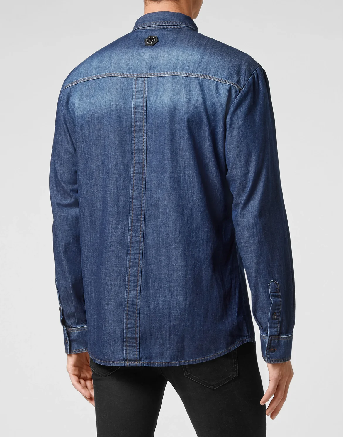 Denim Shirt Ls, цвет: Синий