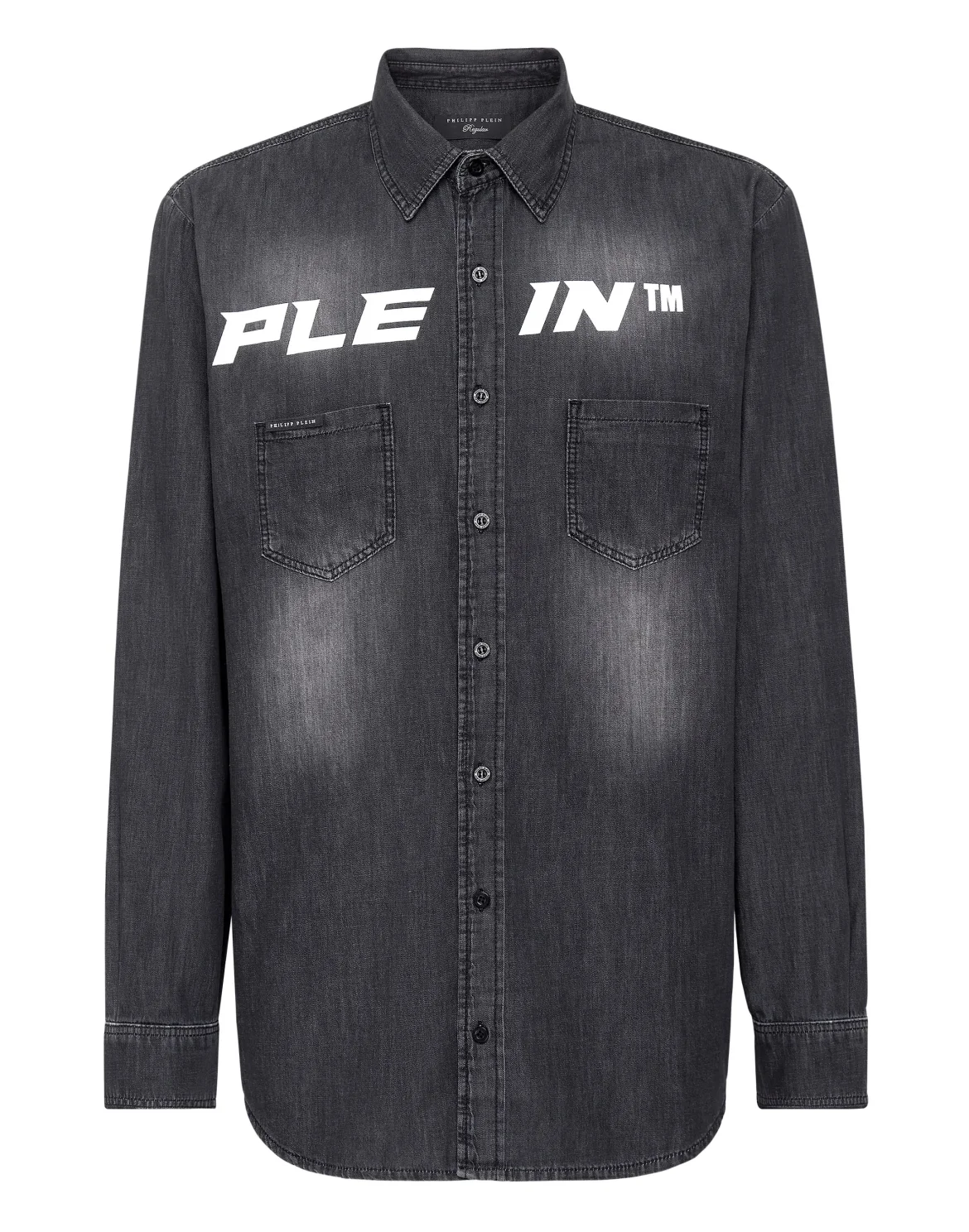 Denim Shirt Ls, цвет: Серый