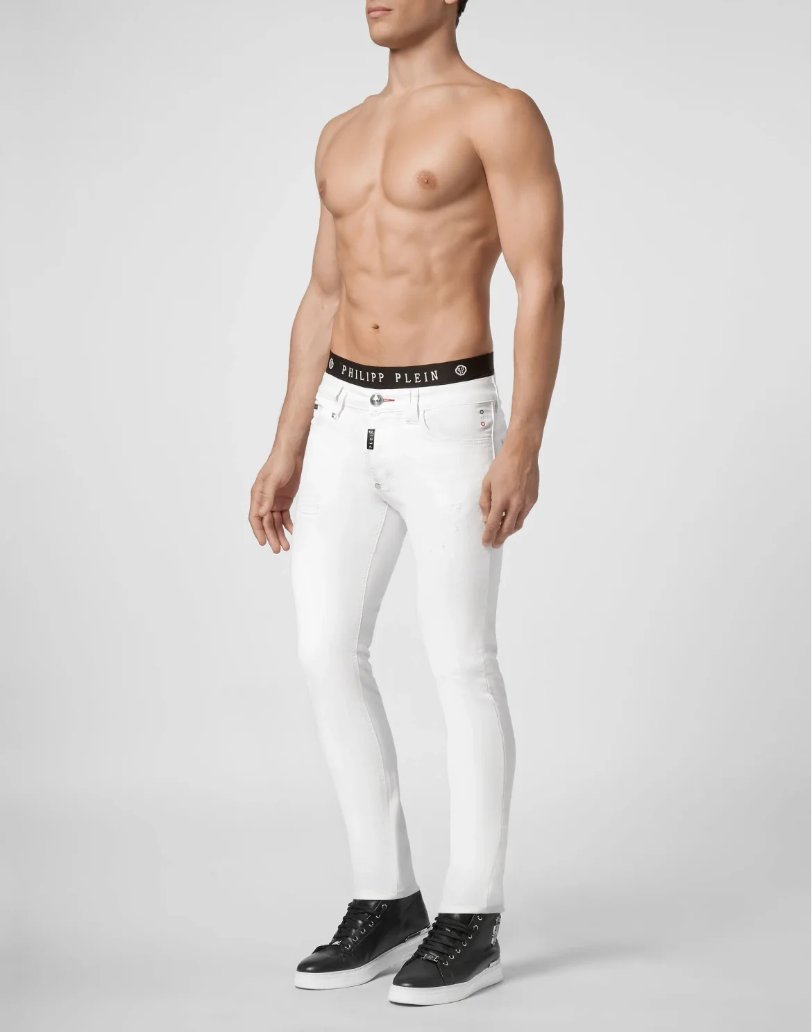 Super Straight Cut Iconic Plein, цвет: Белый