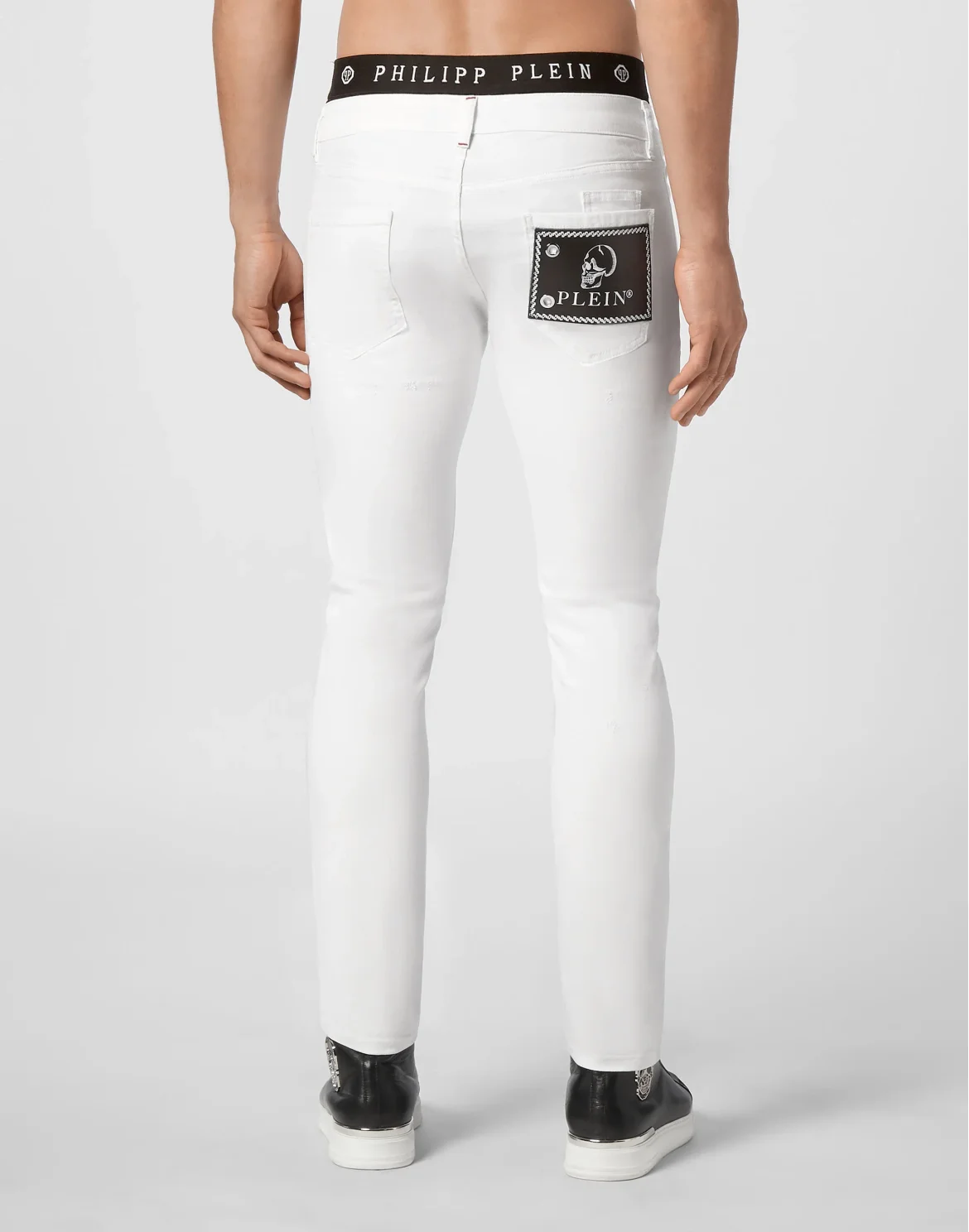 Super Straight Cut Iconic Plein, цвет: Белый