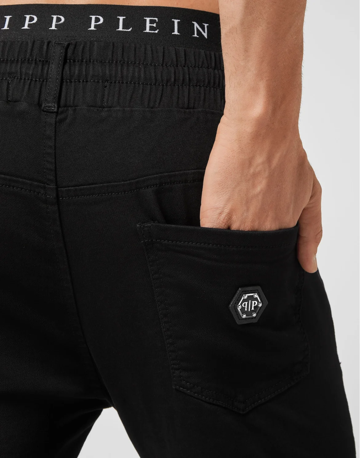 Denim Jogging Trousers, цвет: Черный