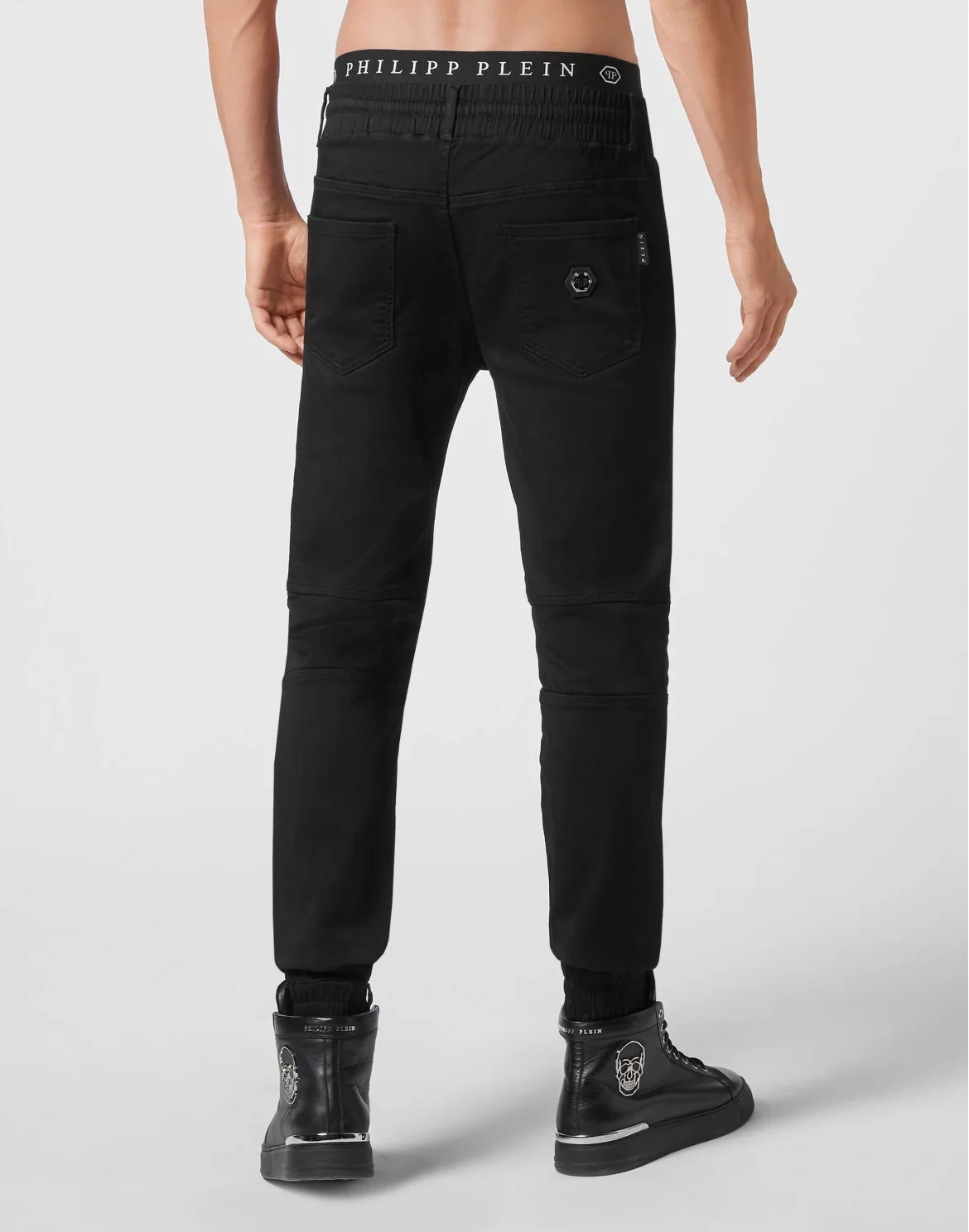 Denim Jogging Trousers, цвет: Черный