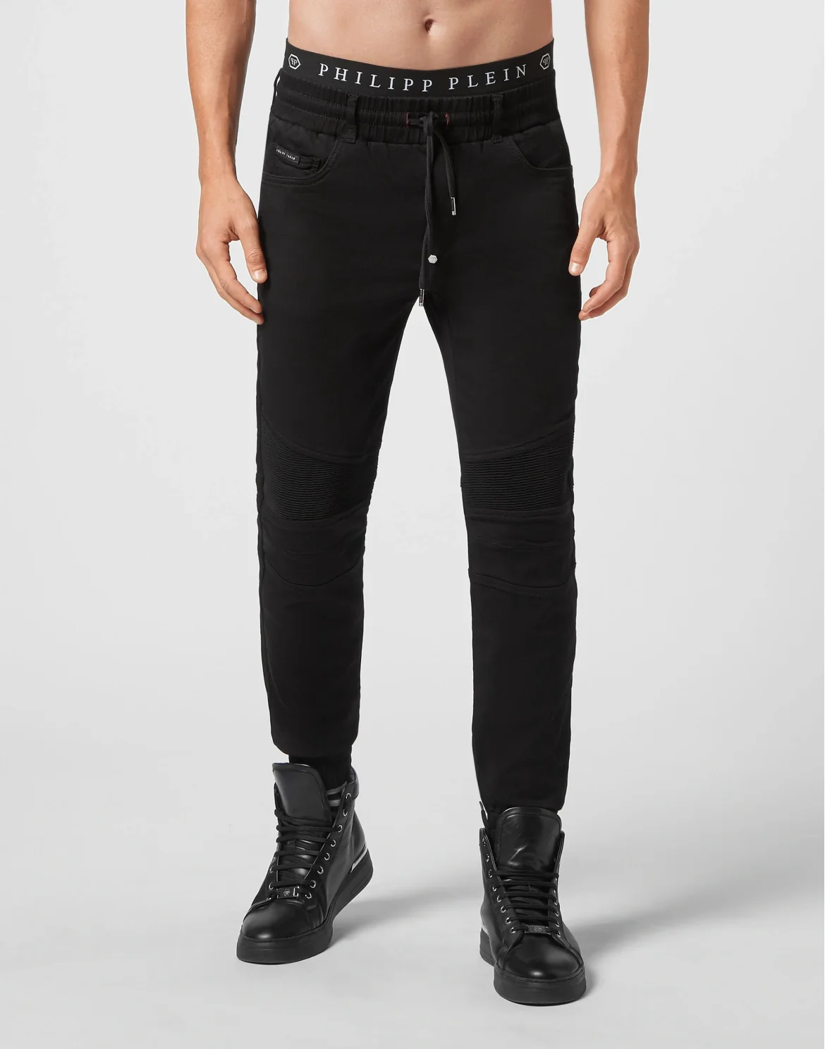 Denim Jogging Trousers, цвет: Черный