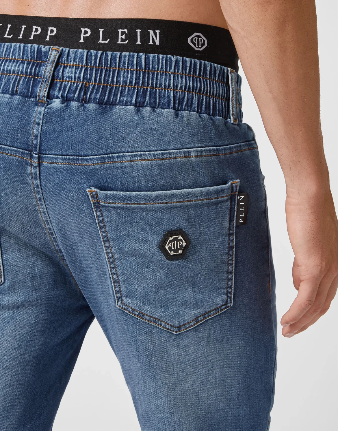 Denim Jogging Trousers, цвет: Синий