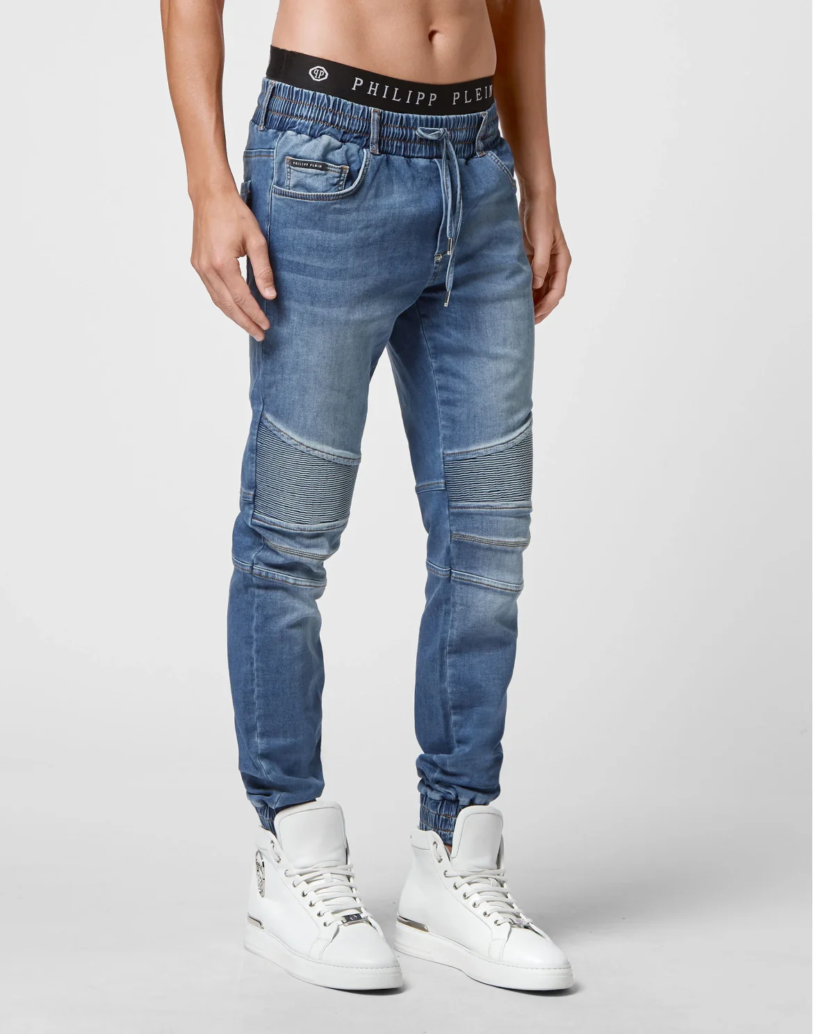 Denim Jogging Trousers, цвет: Синий