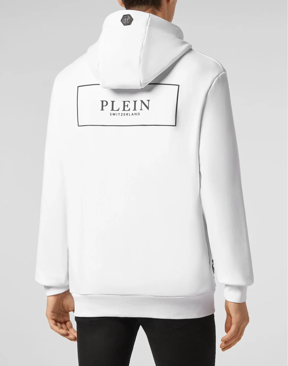 Hoodie sweatshirt Outline Skull, цвет: Белый