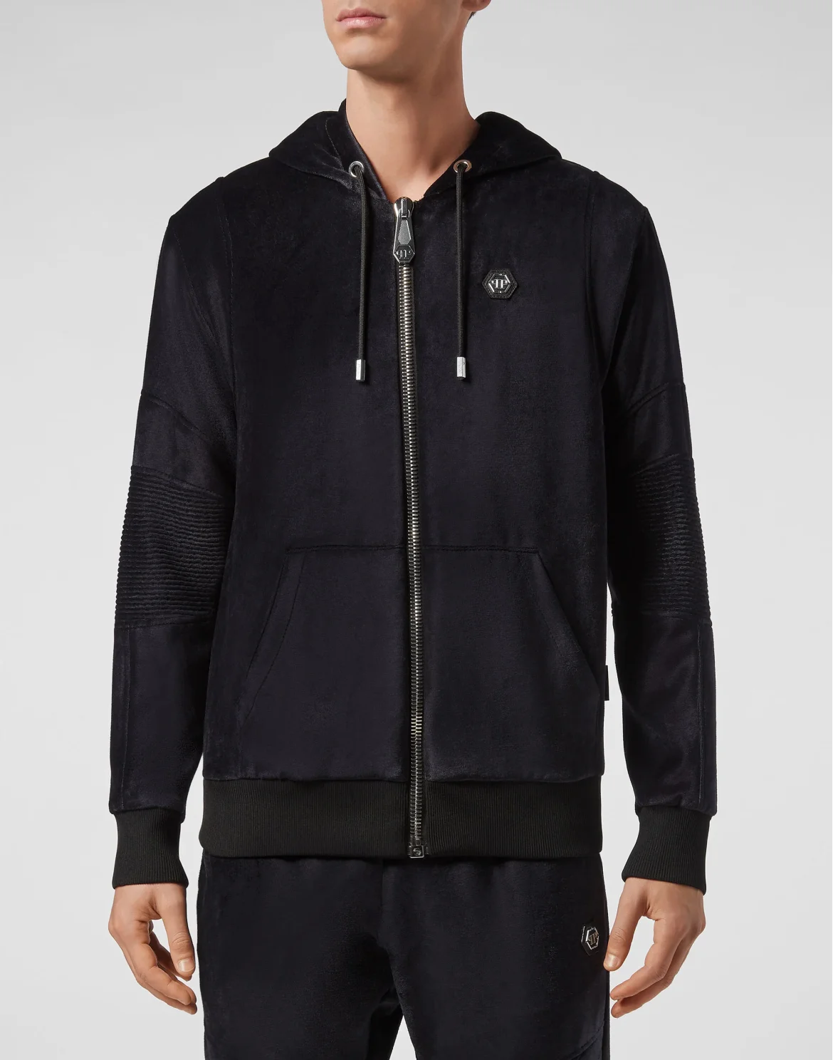 Hoodie Sweatjacket Iconic Plein, цвет: Синий