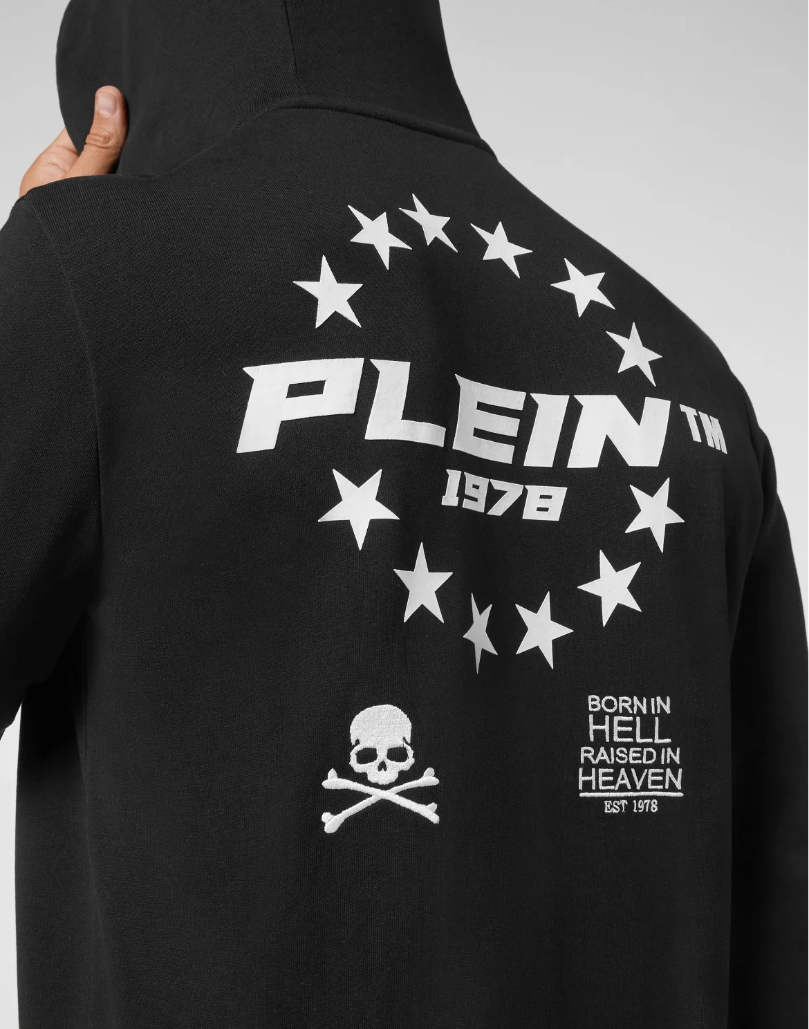 Hoodie Sweatjacket Full Zip, цвет: Черный
