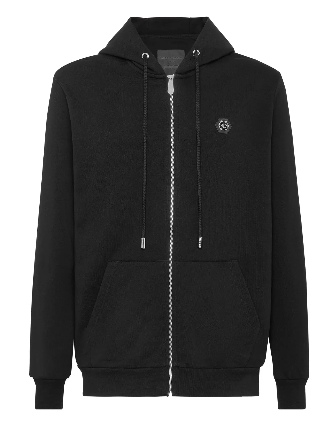 Hoodie Sweatjacket Full Zip, цвет: Черный