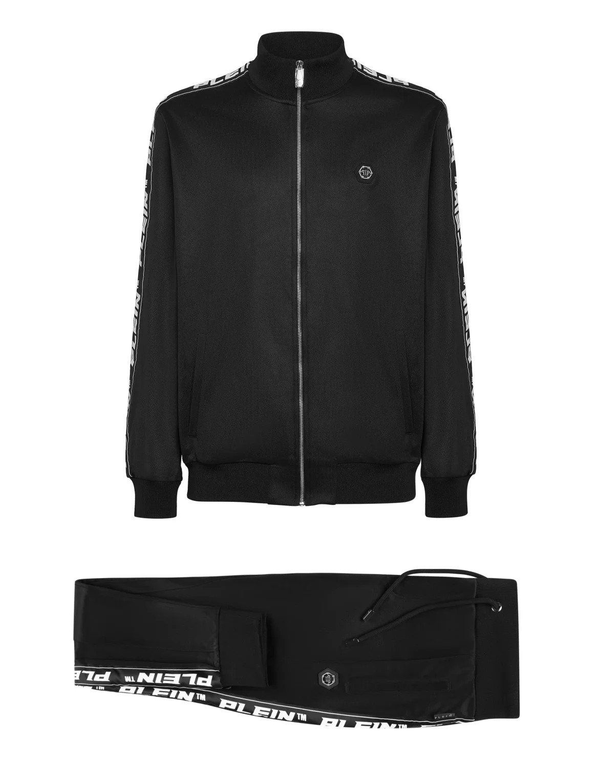 Top/Trousers Tracksuit, цвет: Черный