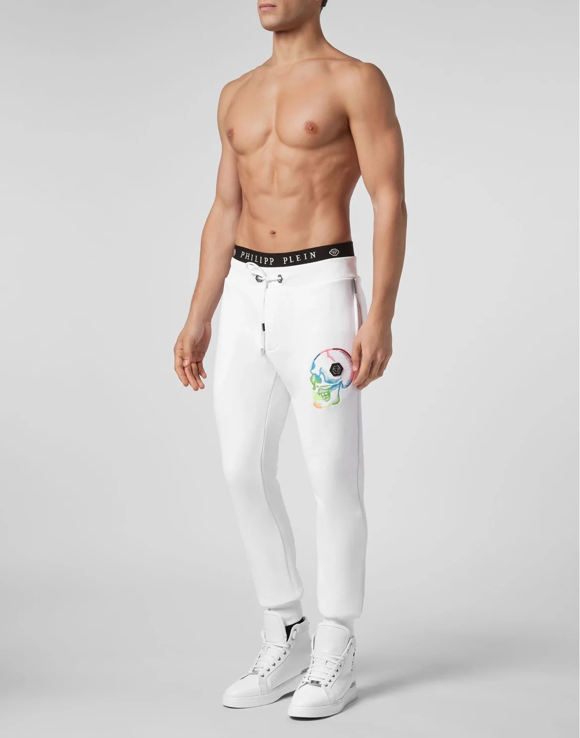 Jogging Trousers Skull, цвет: Белый