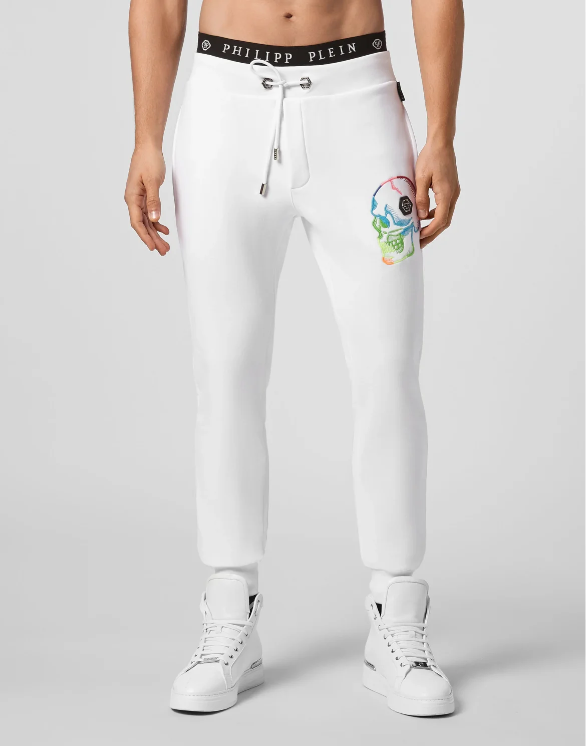 Jogging Trousers Skull, цвет: Белый