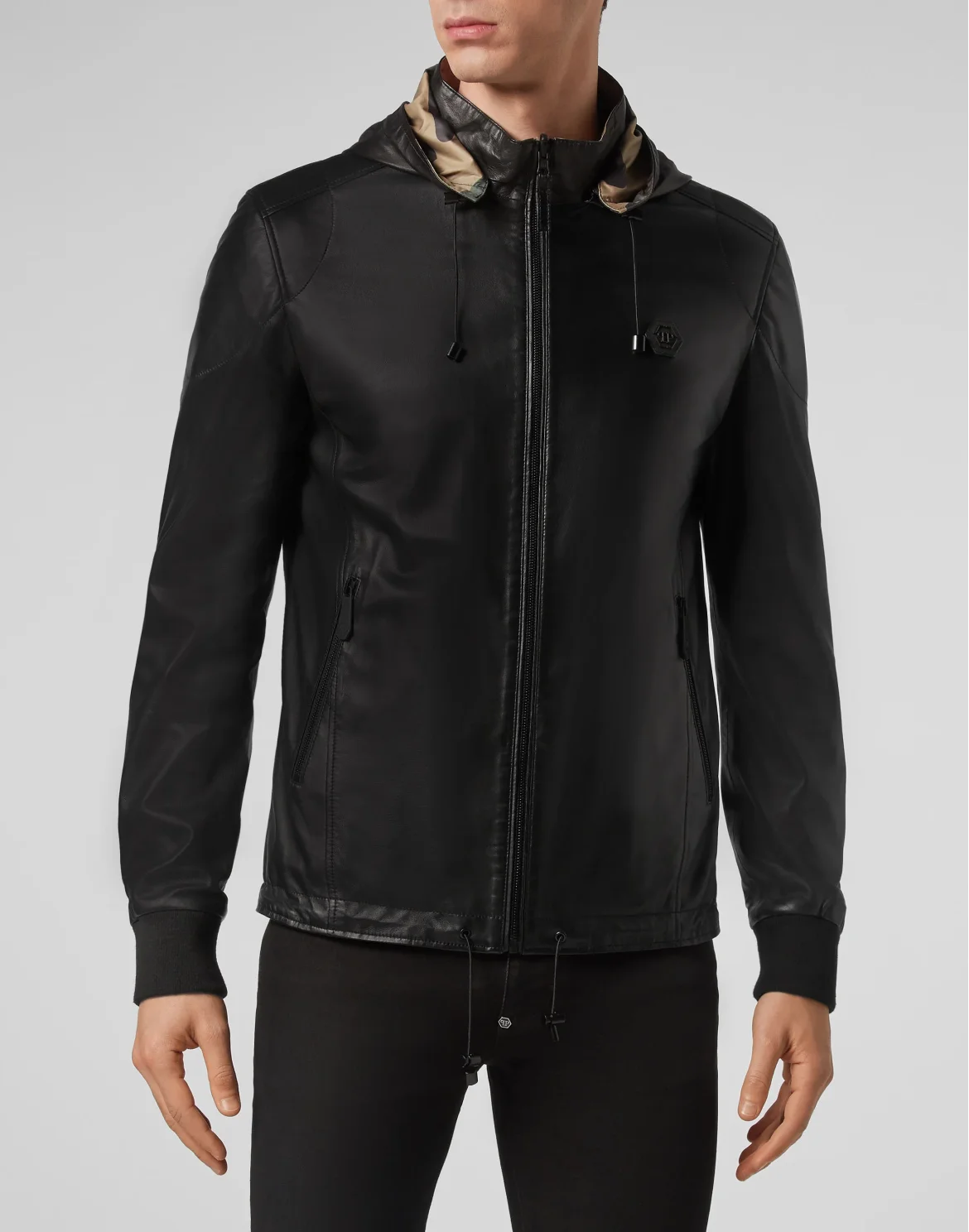 Reversibile Leather Jacket Camouflage, цвет: Камуфляж