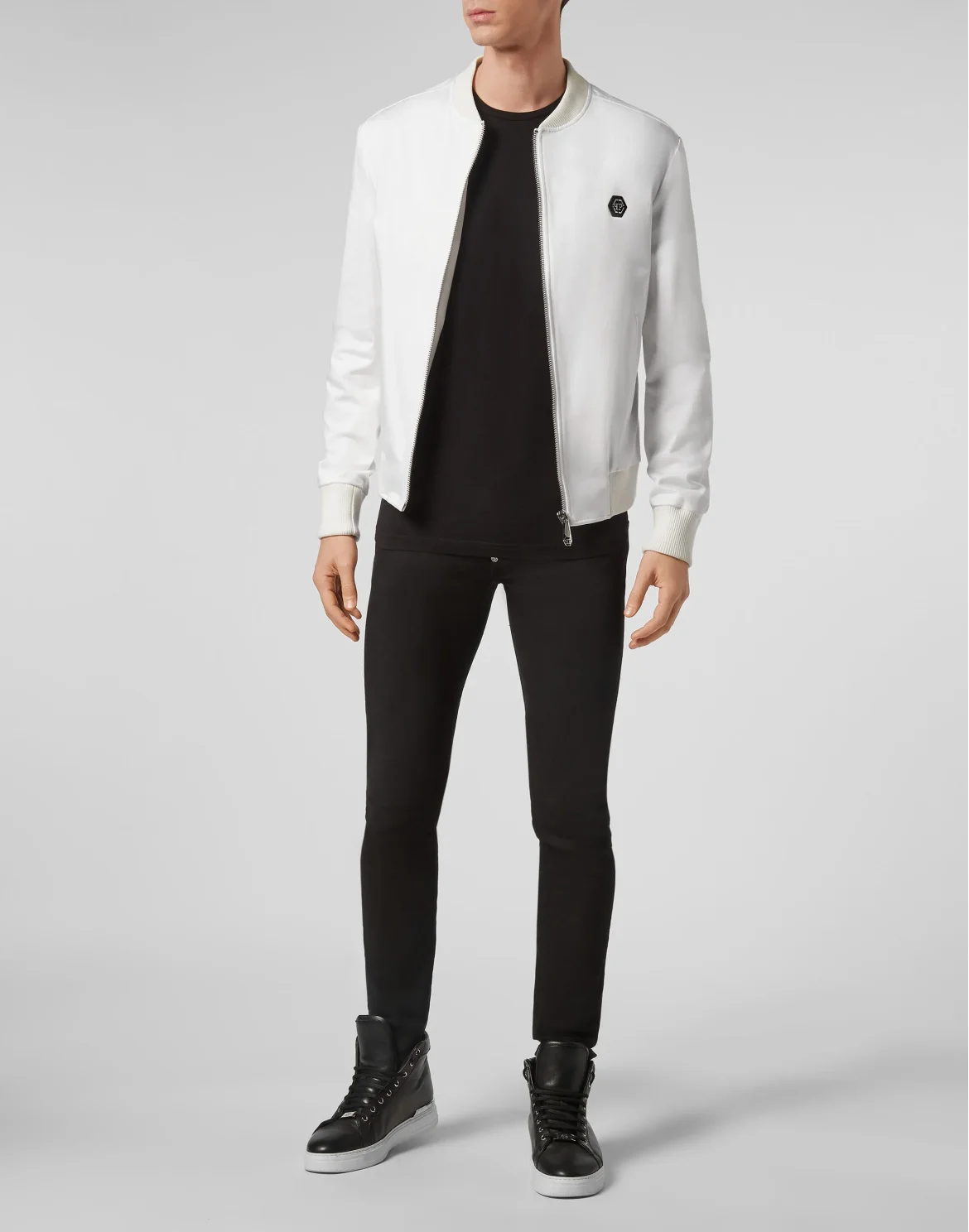 Satin Bomber Elegant, цвет: Белый