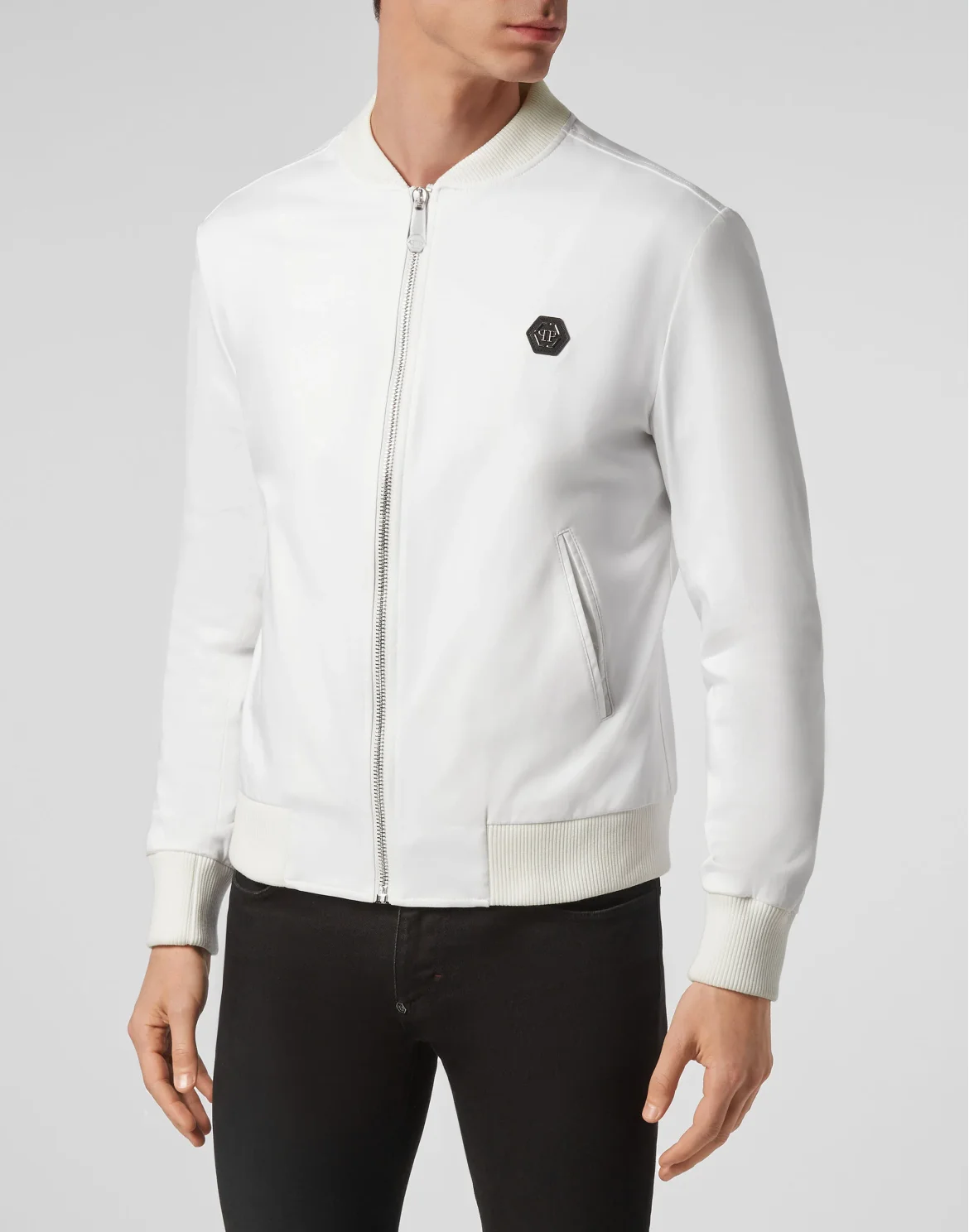 Satin Bomber Elegant, цвет: Белый