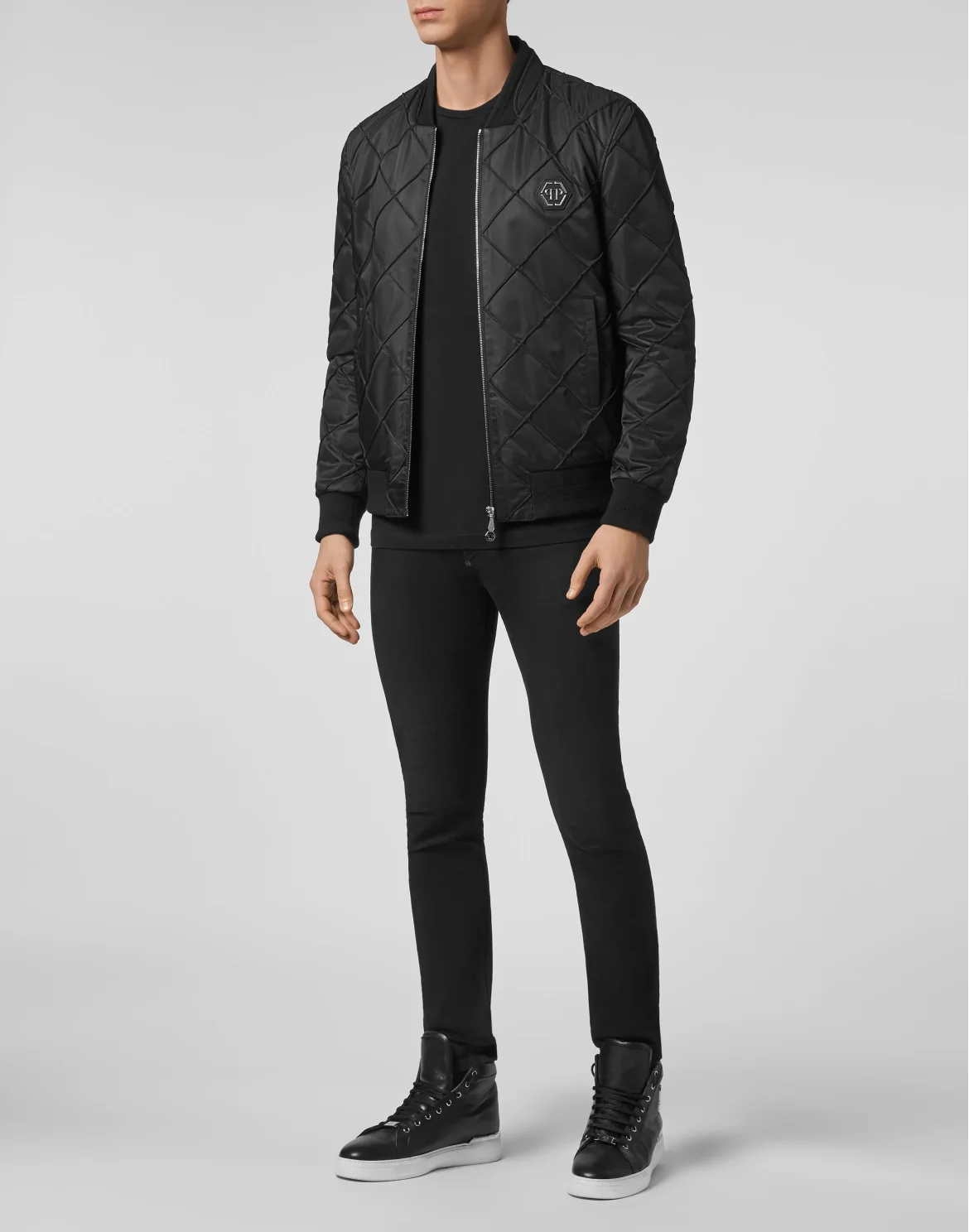 Bomber Nylon Iconic Plein, цвет: Черный