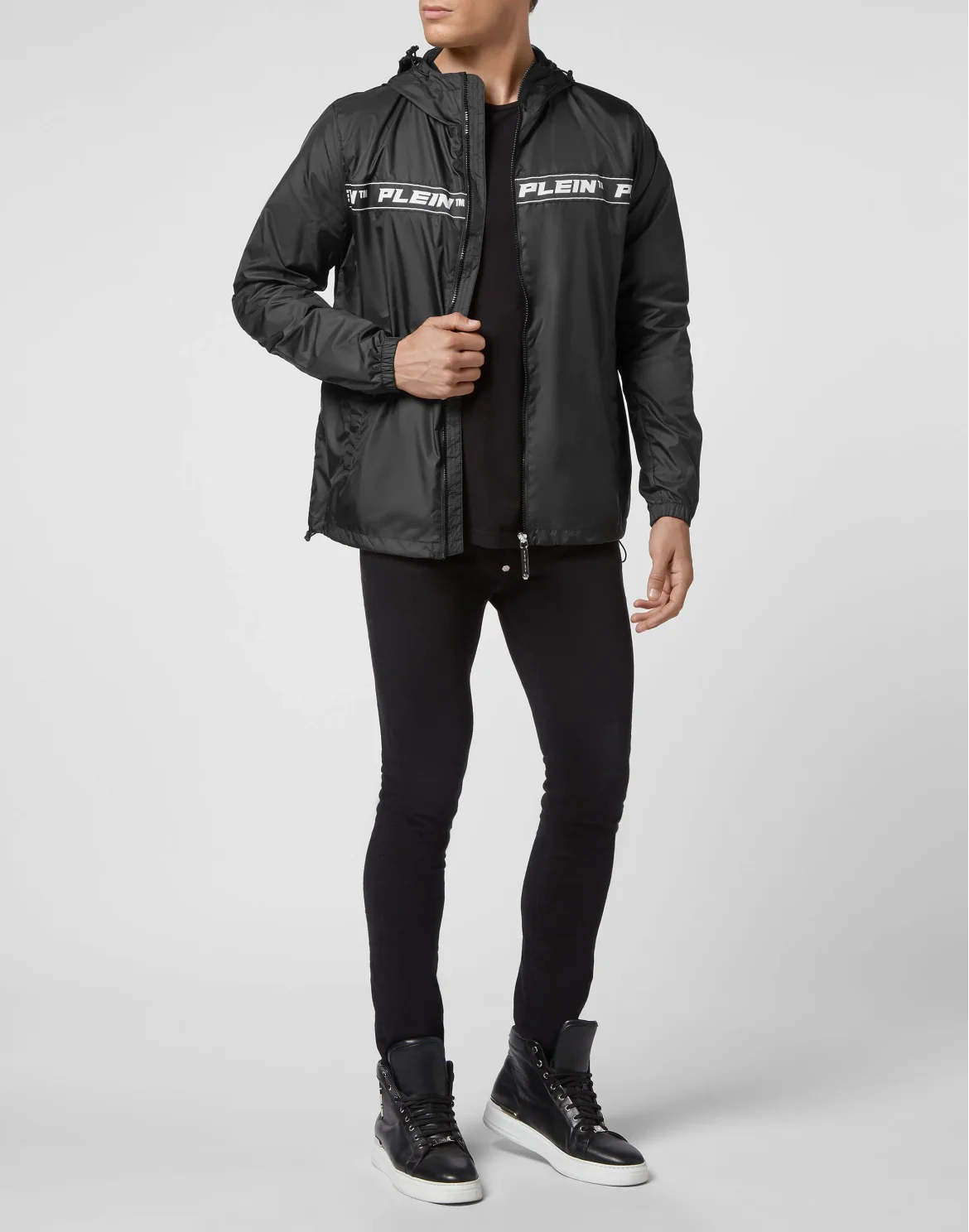 Nylon Windbreaker, цвет: Черный