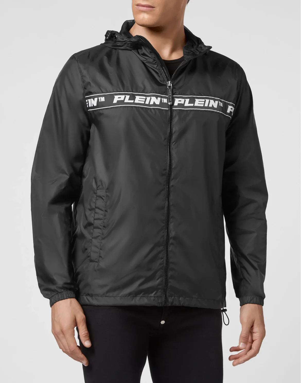 Nylon Windbreaker, цвет: Черный
