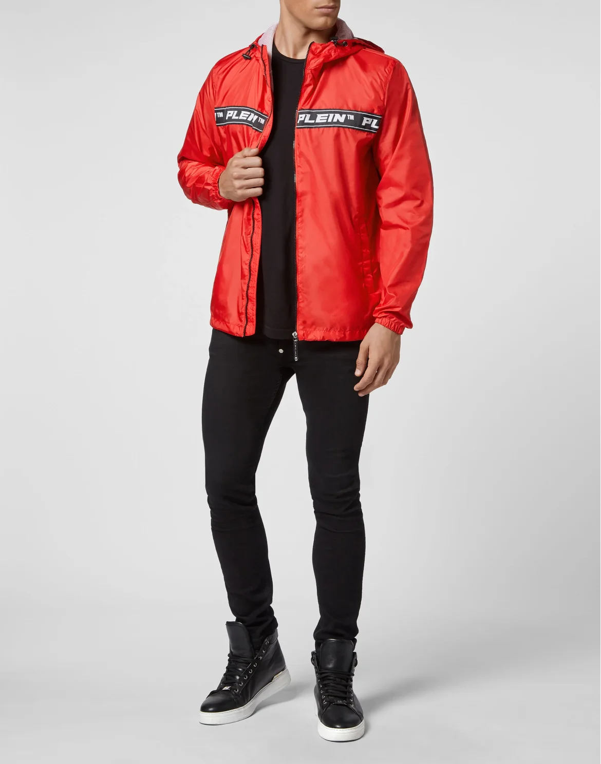 Nylon Windbreaker, цвет: Красный