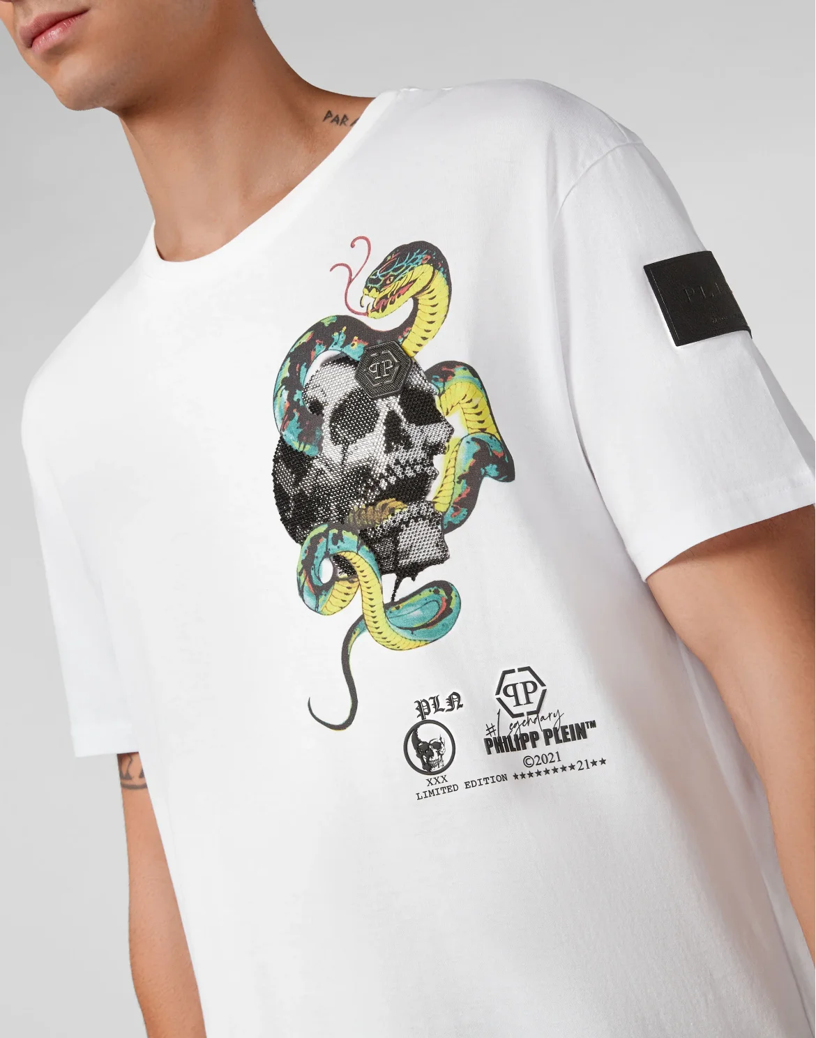 T-shirt Round Neck SS Tattoo, цвет: Белый