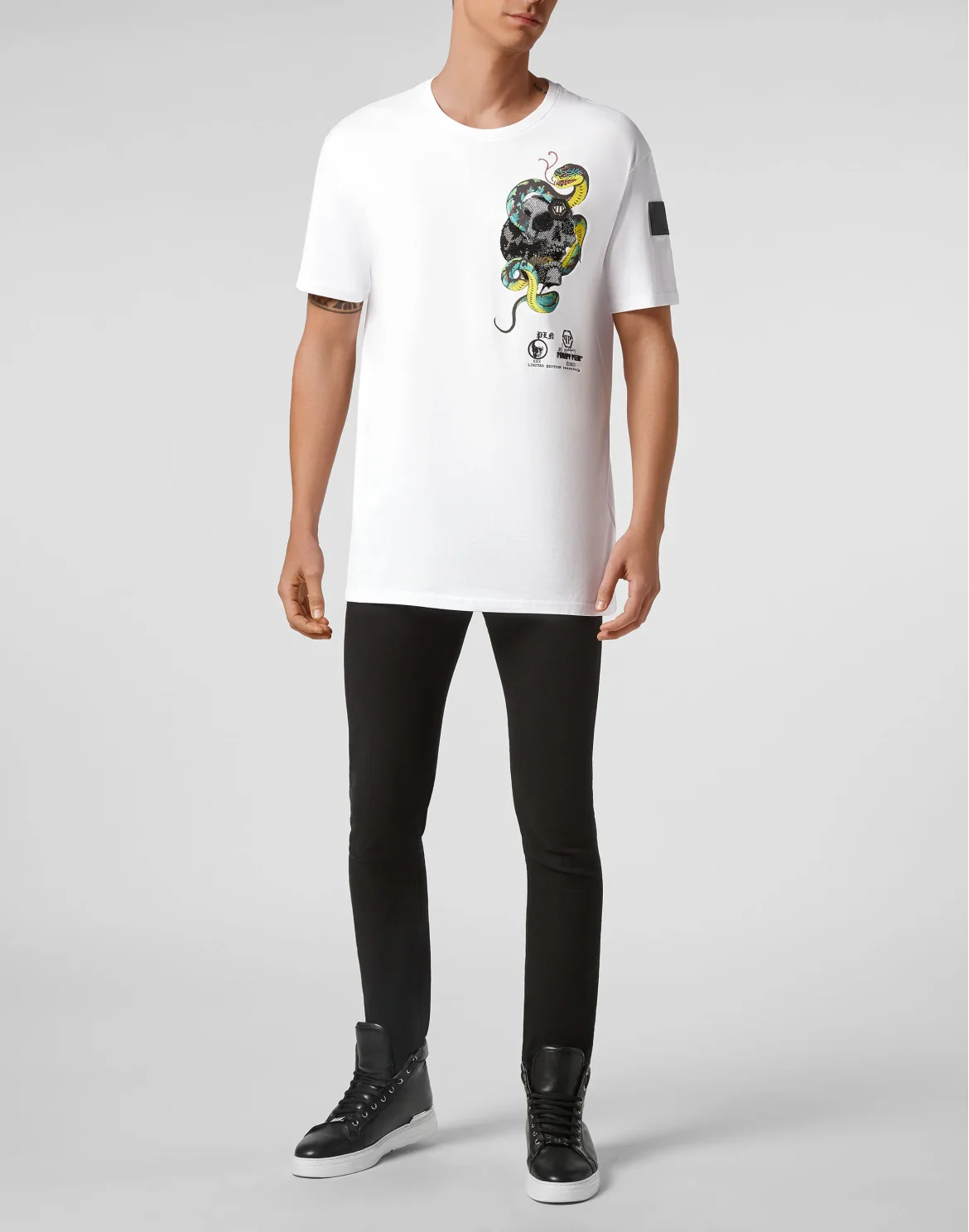 T-shirt Round Neck SS Tattoo, цвет: Белый