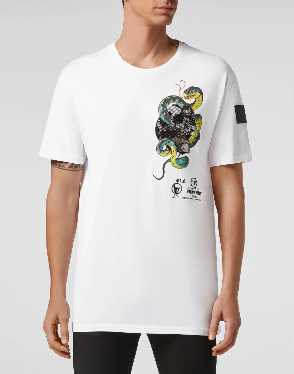 T-shirt Round Neck SS Tattoo, цвет: Белый