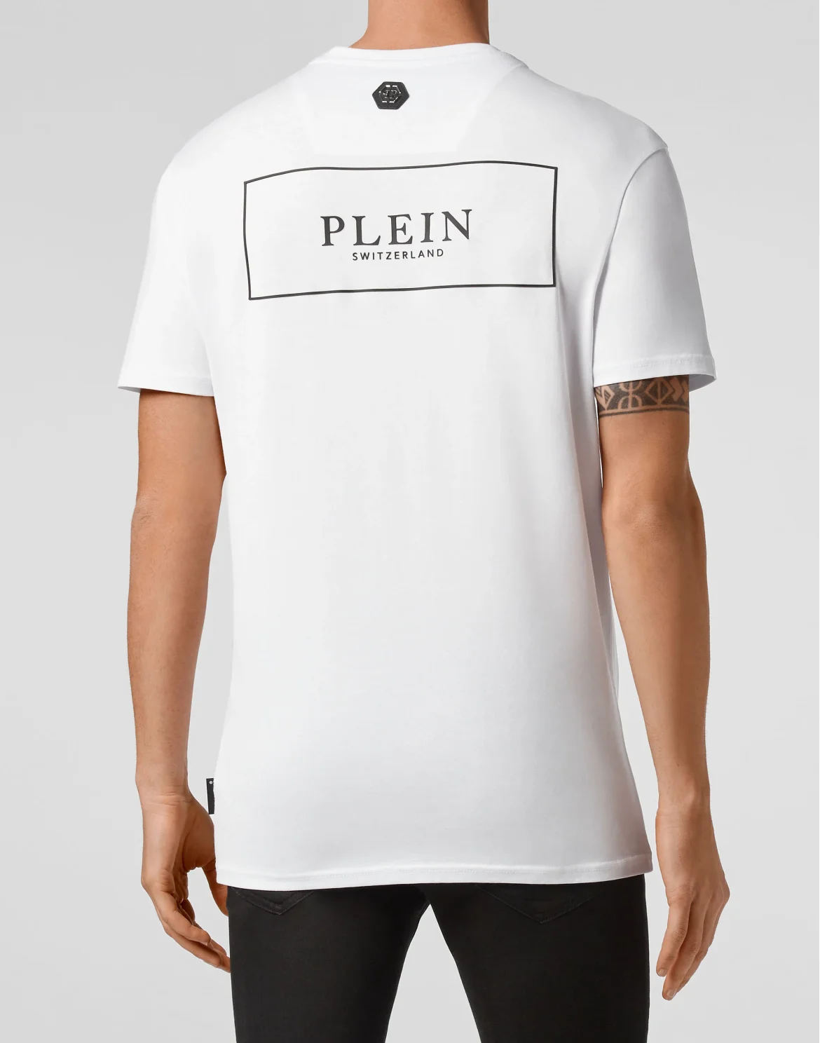 T-shirt Round Neck SS Outline Skull, цвет: Белый