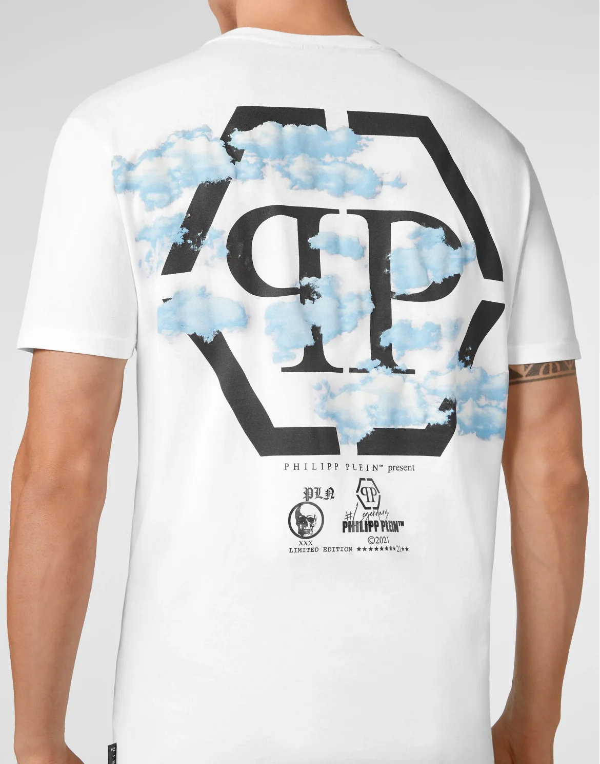 T-shirt Round Neck SS Clouds, цвет: Белый